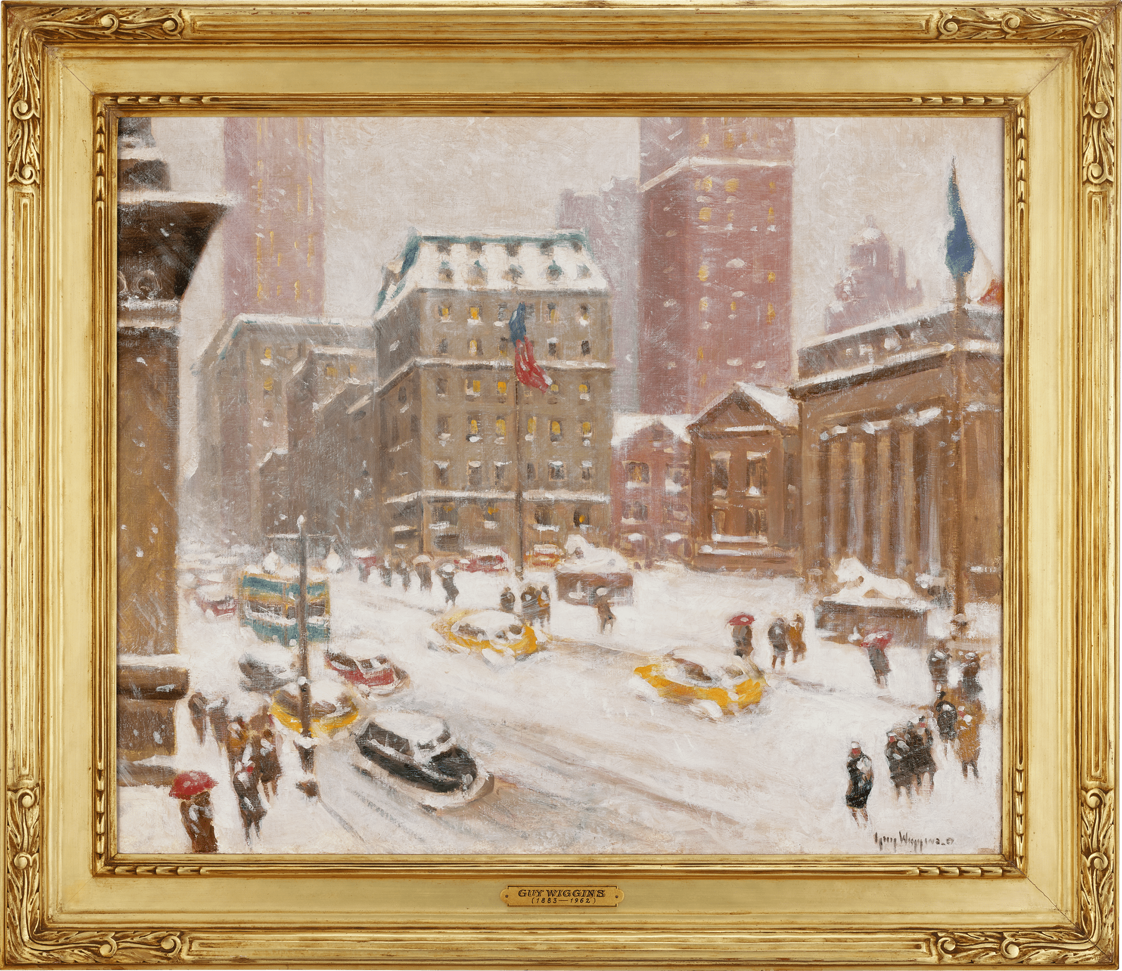5th Avenue Storm at 42nd Street by Guy Carleton Wiggins