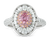 Fancy Vivid Pink and White Diamond Ring