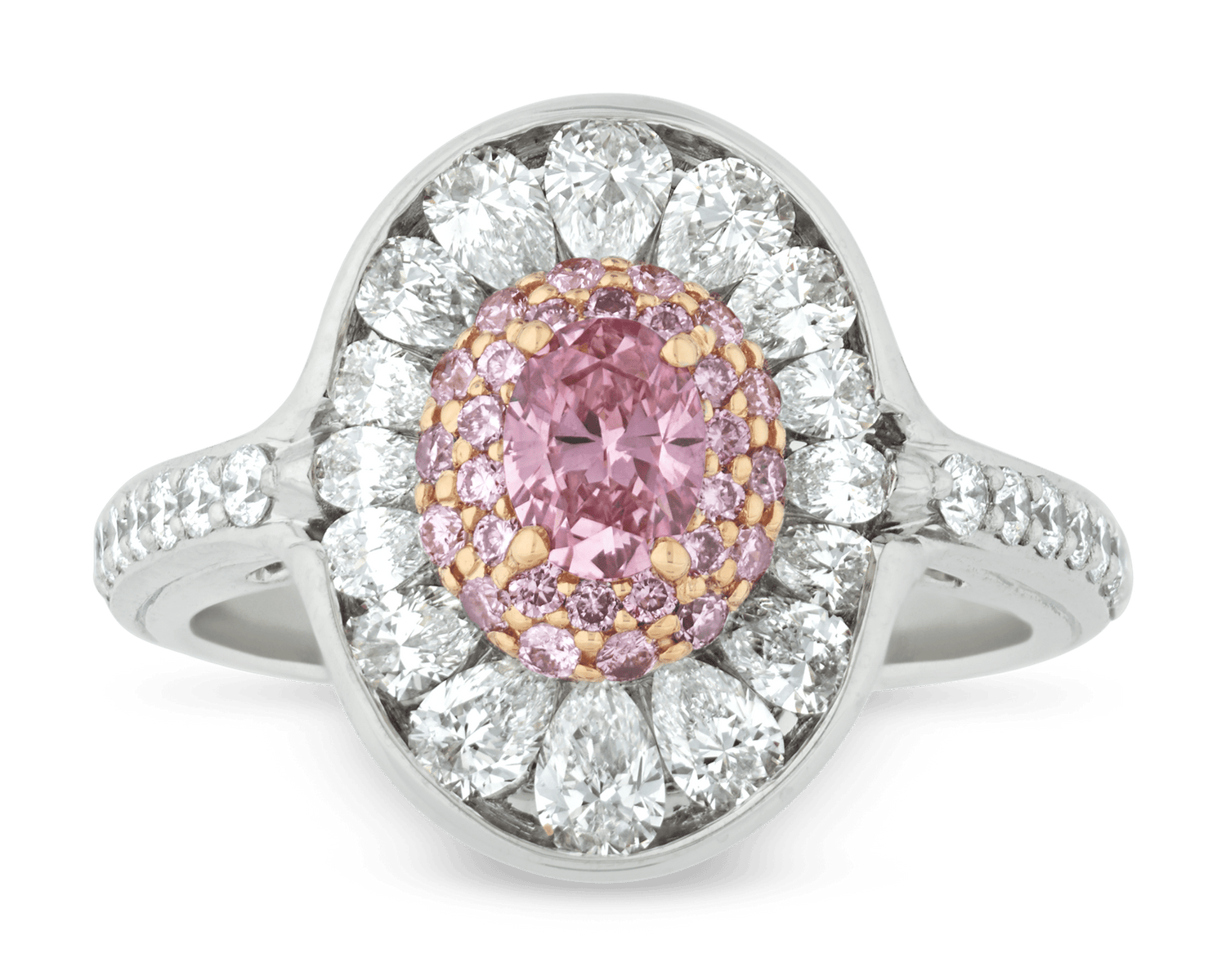 Argyle Fancy Vivid Pink and White Diamond Ring