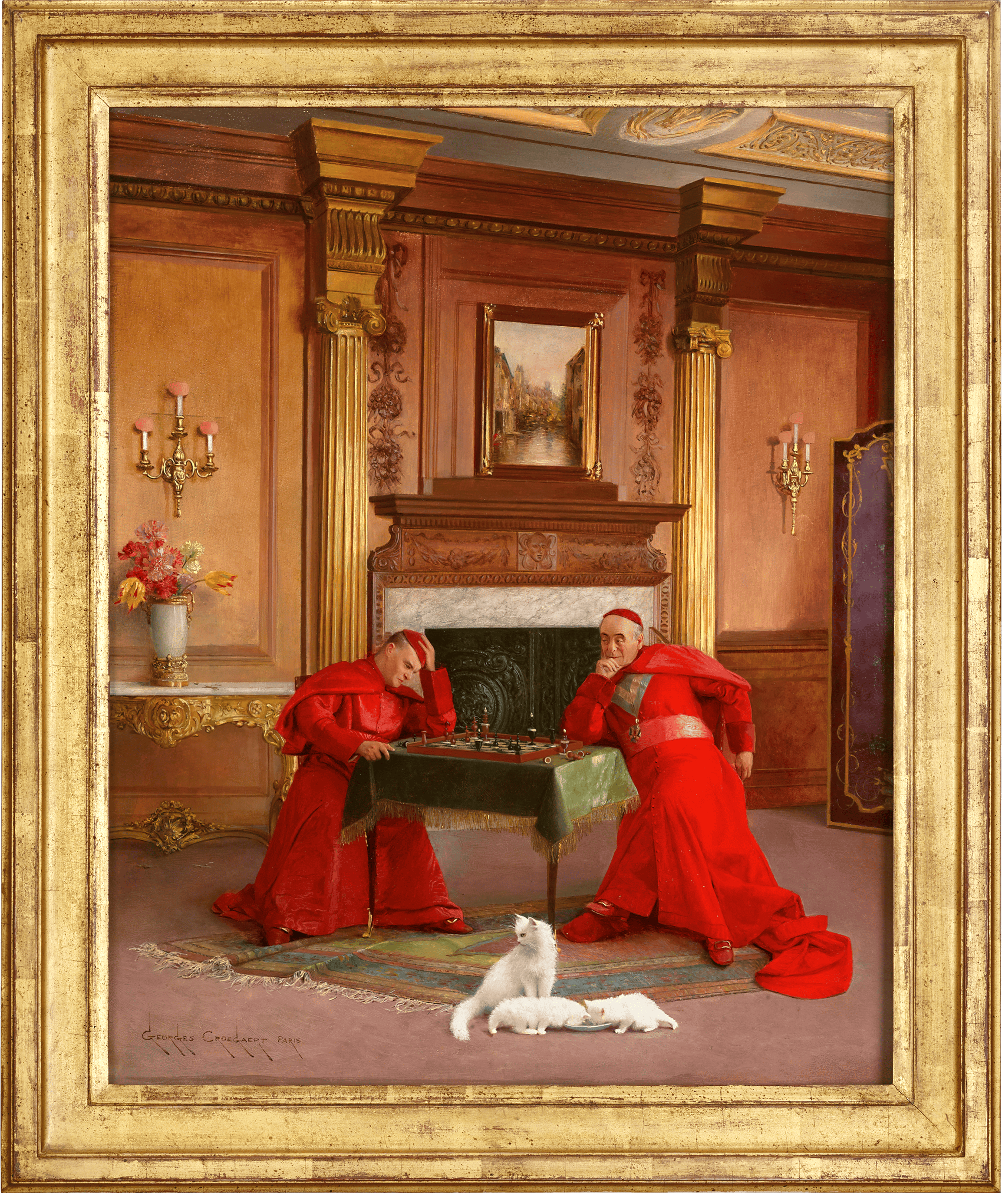 The Chess Game by Georges Croegaert