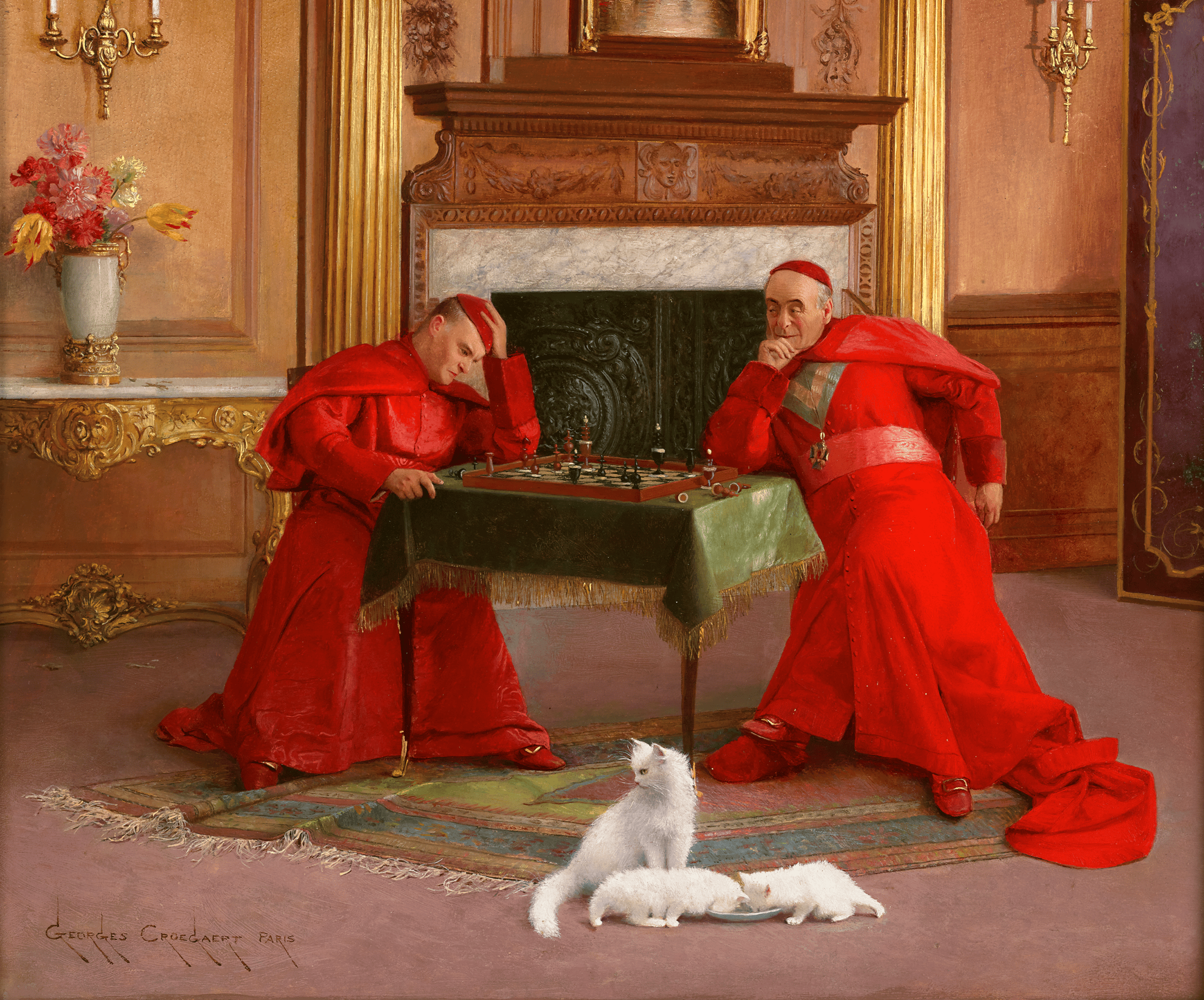 The Chess Game by Georges Croegaert