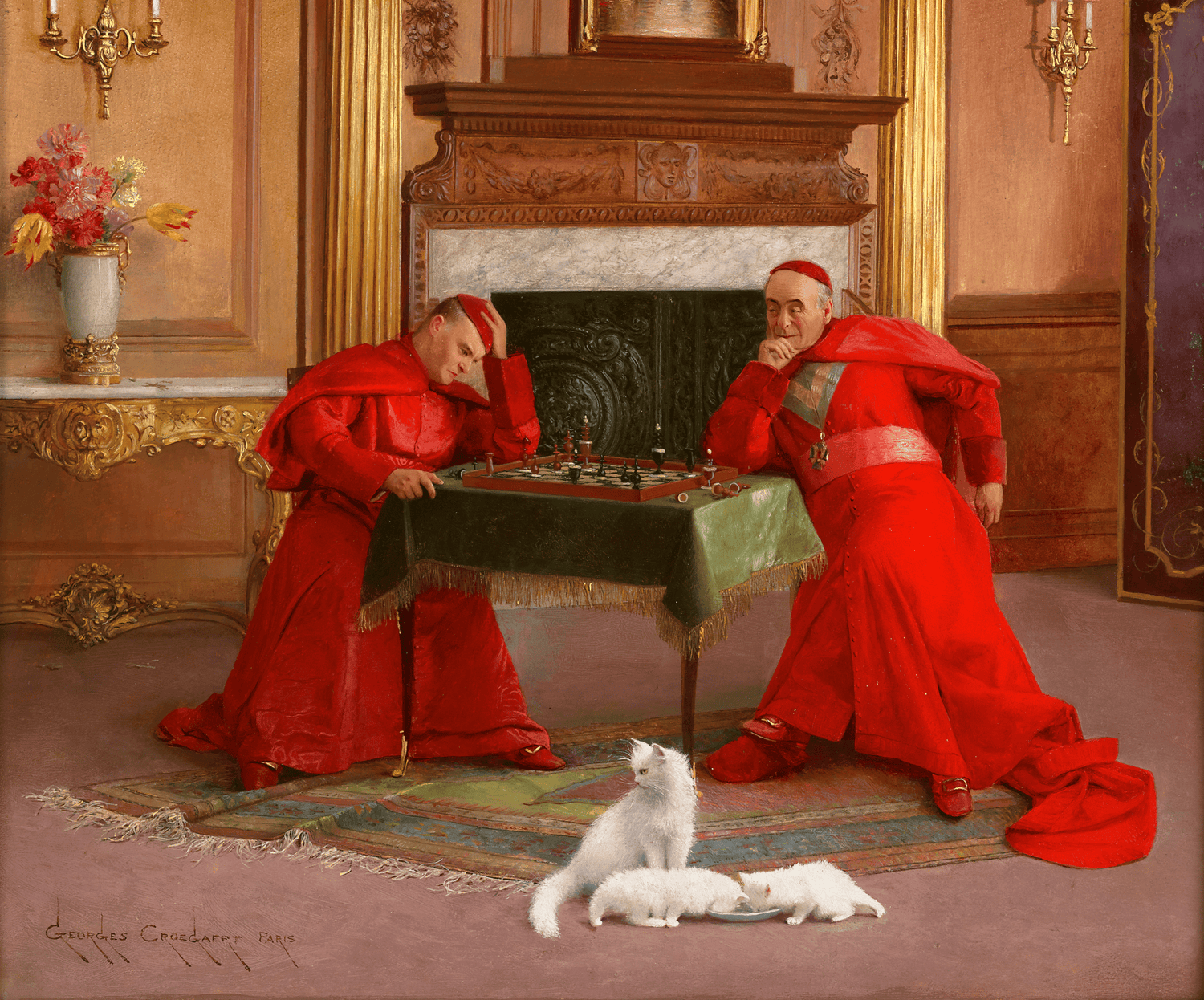 The Chess Game by Georges Croegaert