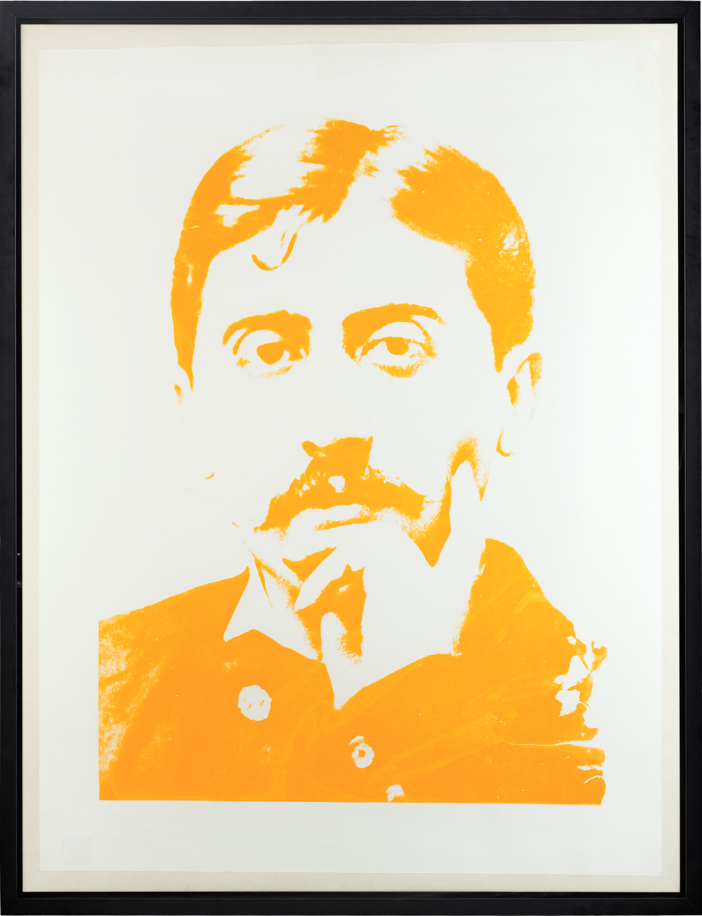 Portrait of Marcel Proust by Andy Warhol