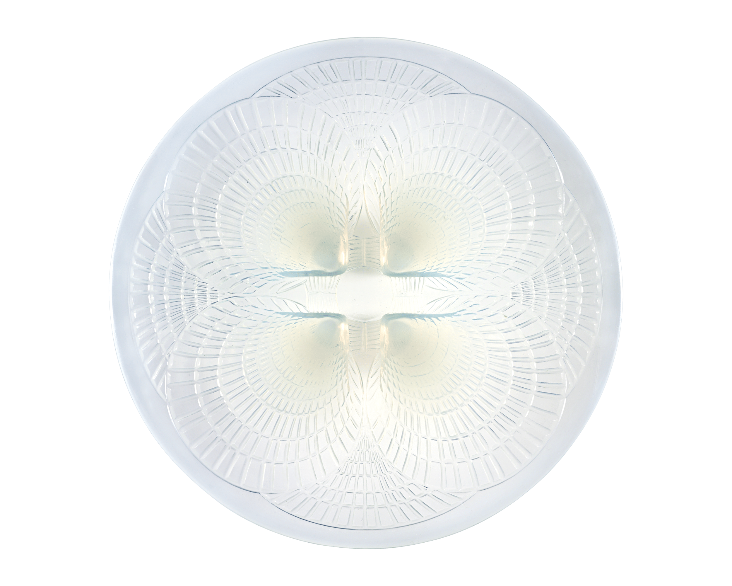 René Lalique Medium Coquilles Opalescent Glass Dish