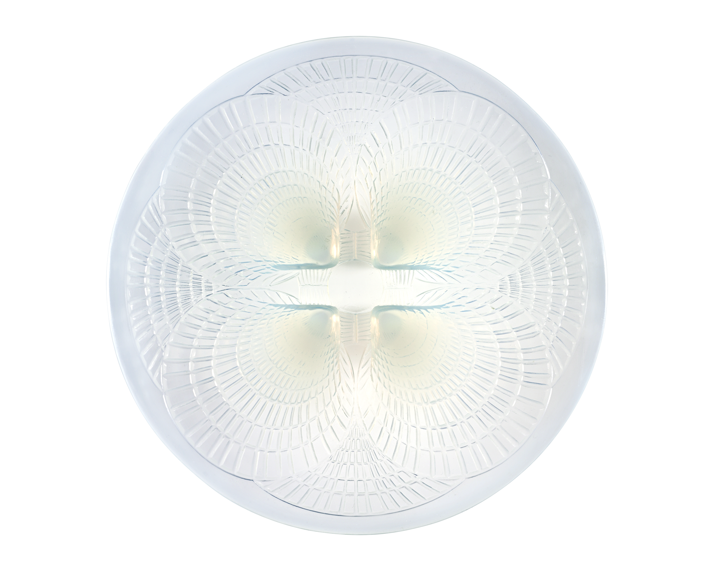 René Lalique Medium Coquilles Opalescent Glass Dish