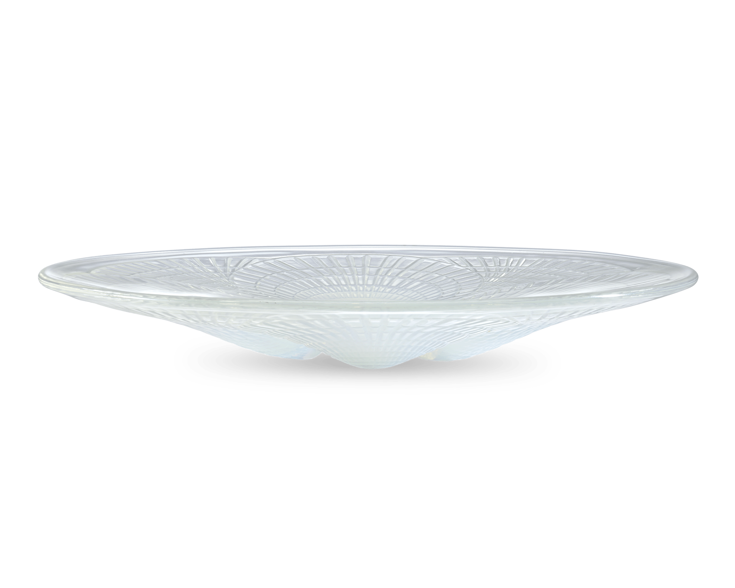 René Lalique Medium Coquilles Opalescent Glass Dish