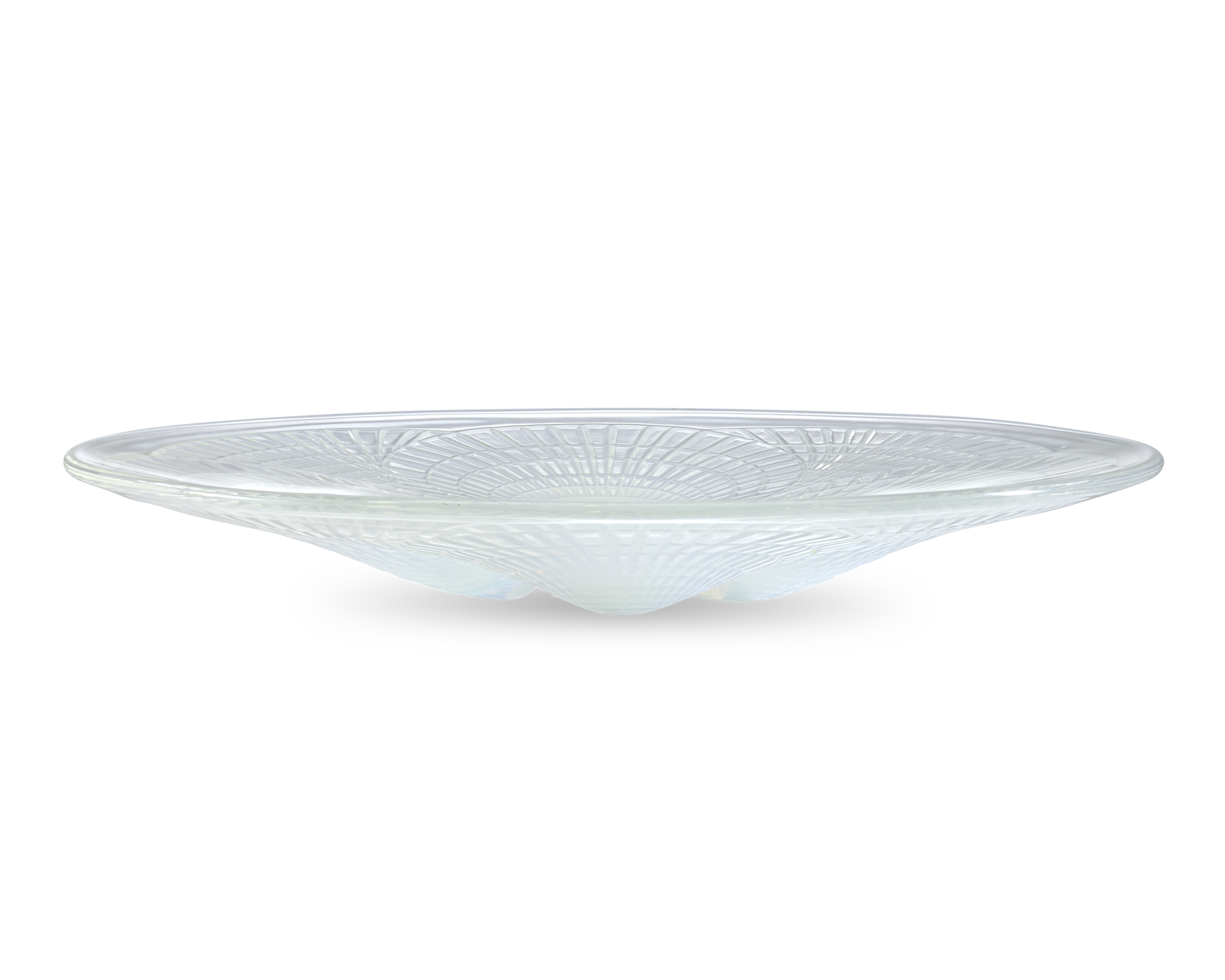 René Lalique Medium Coquilles Opalescent Glass Dish