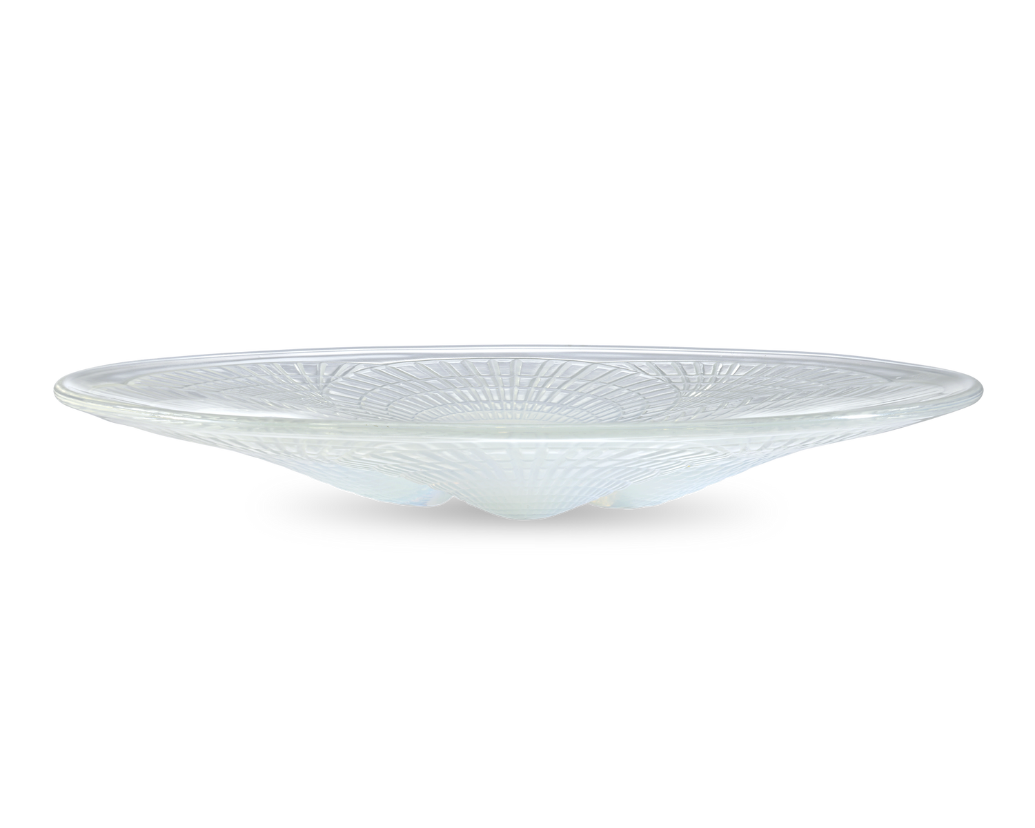 René Lalique Medium Coquilles Opalescent Glass Dish