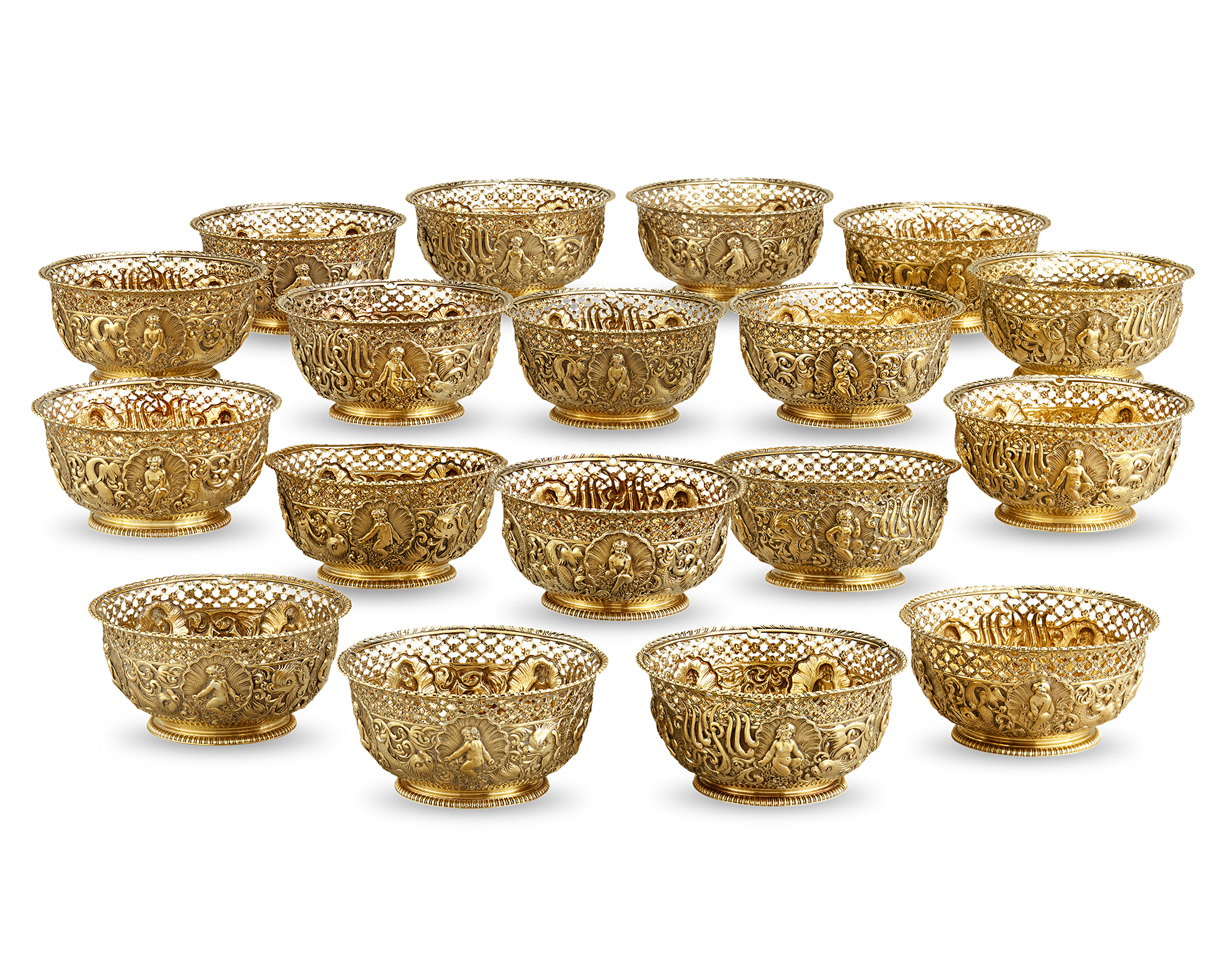 Tiffany & Co. Silver-Gilt Finger Bowls