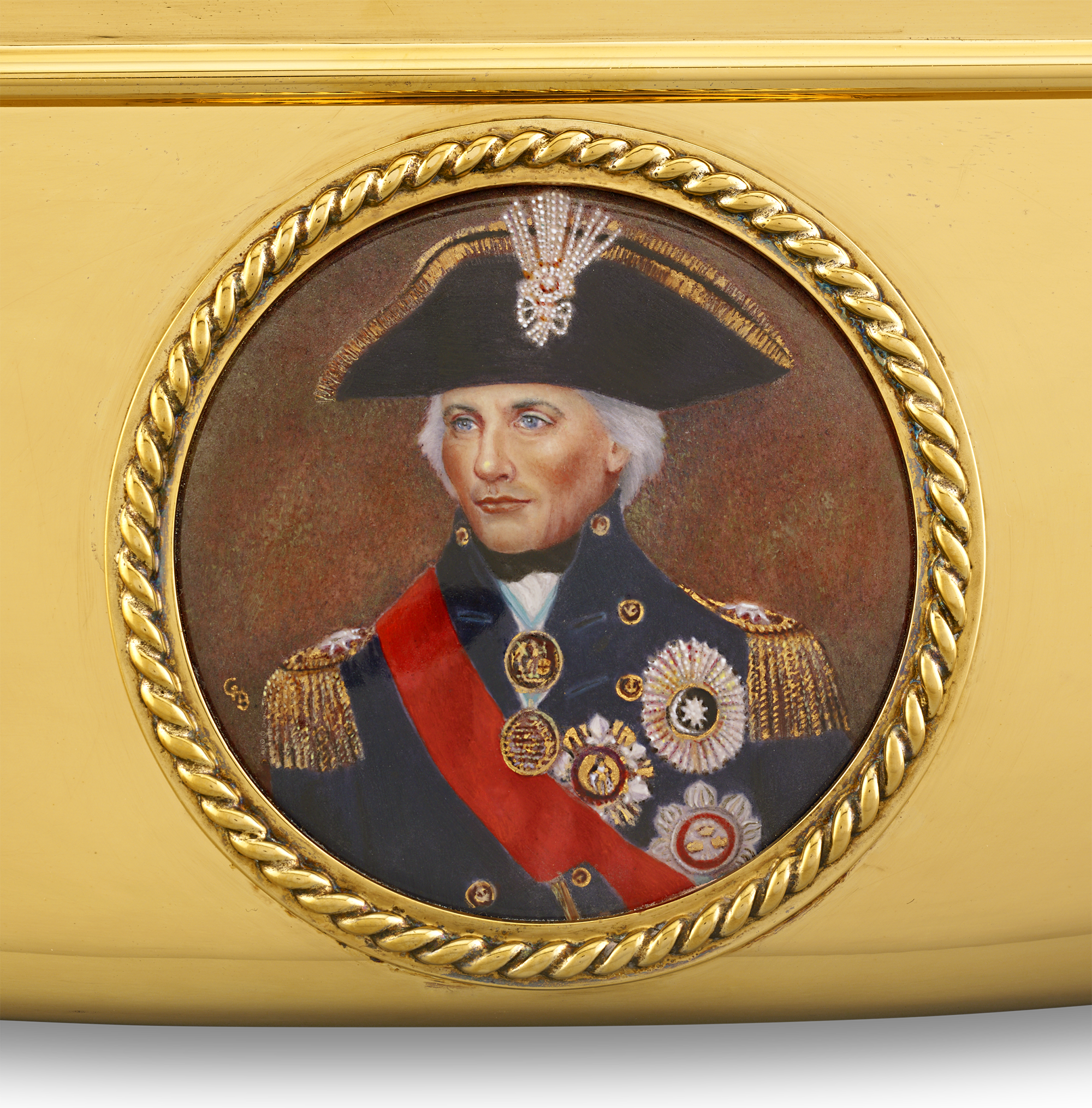 Battle of Trafalgar Bicentennial Silver-Gilt Casket