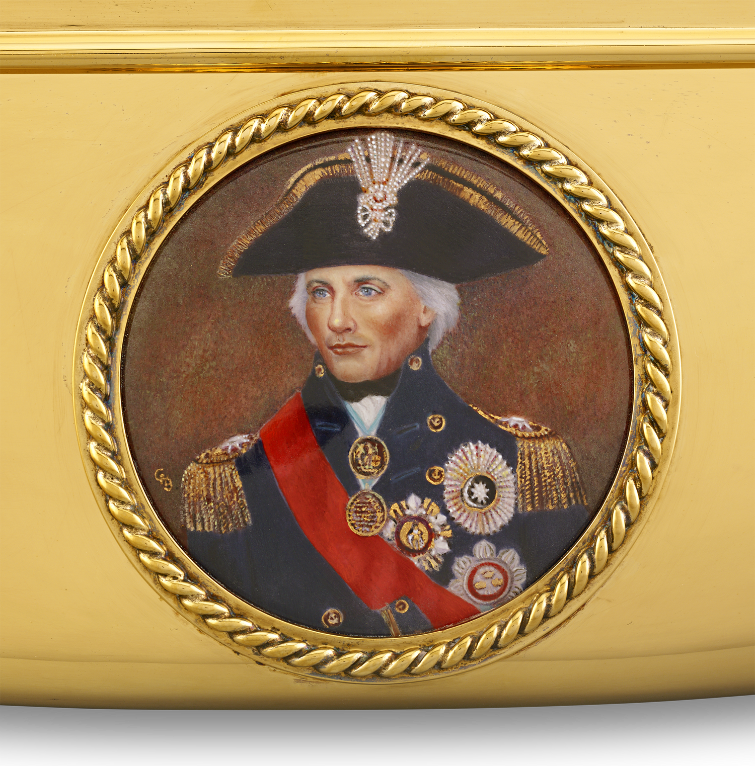 Battle of Trafalgar Bicentennial Silver-Gilt Casket