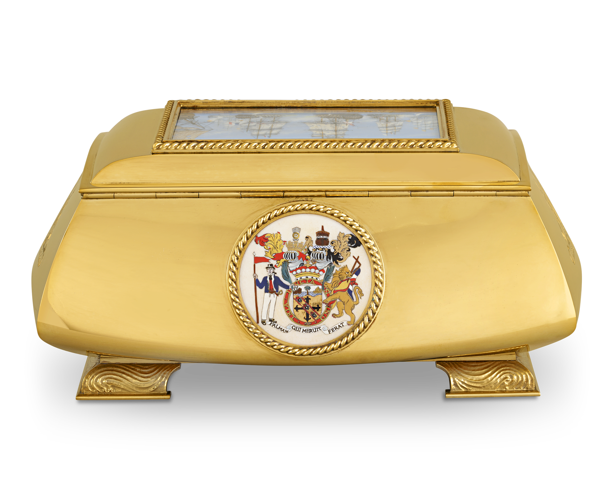 Battle of Trafalgar Bicentennial Silver-Gilt Casket