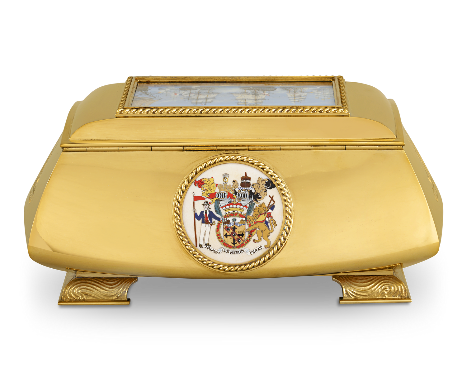 Battle of Trafalgar Bicentennial Silver-Gilt Casket