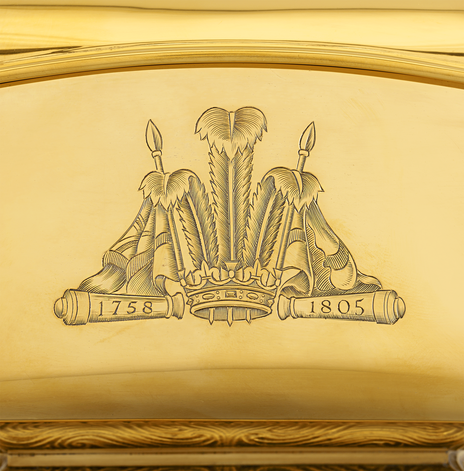 Battle of Trafalgar Bicentennial Silver-Gilt Casket