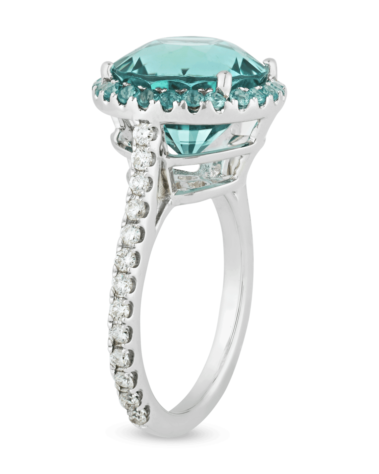 Sea Foam Tourmaline Ring, 8.49 Carats