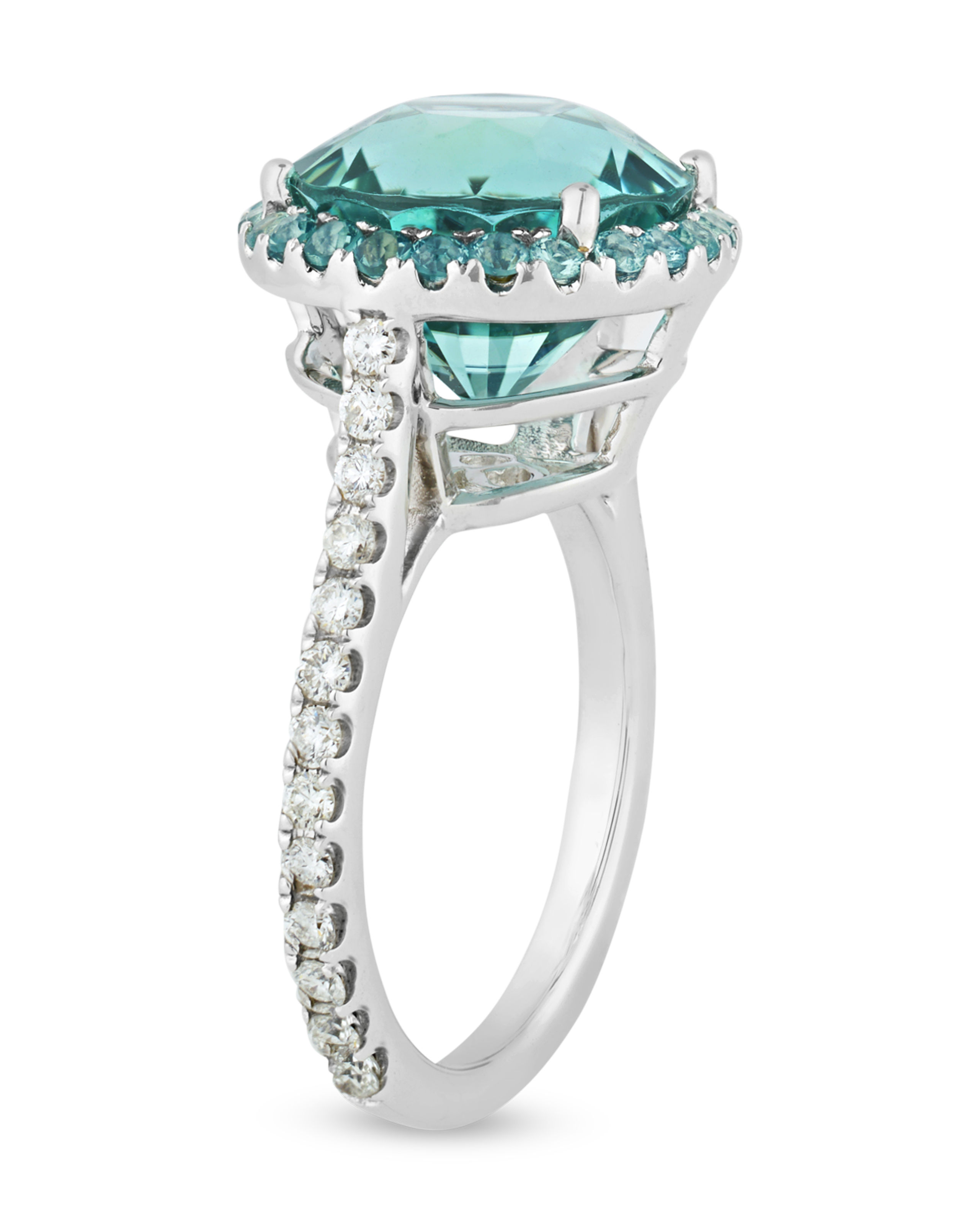 Sea Foam Tourmaline Ring, 8.49 Carats