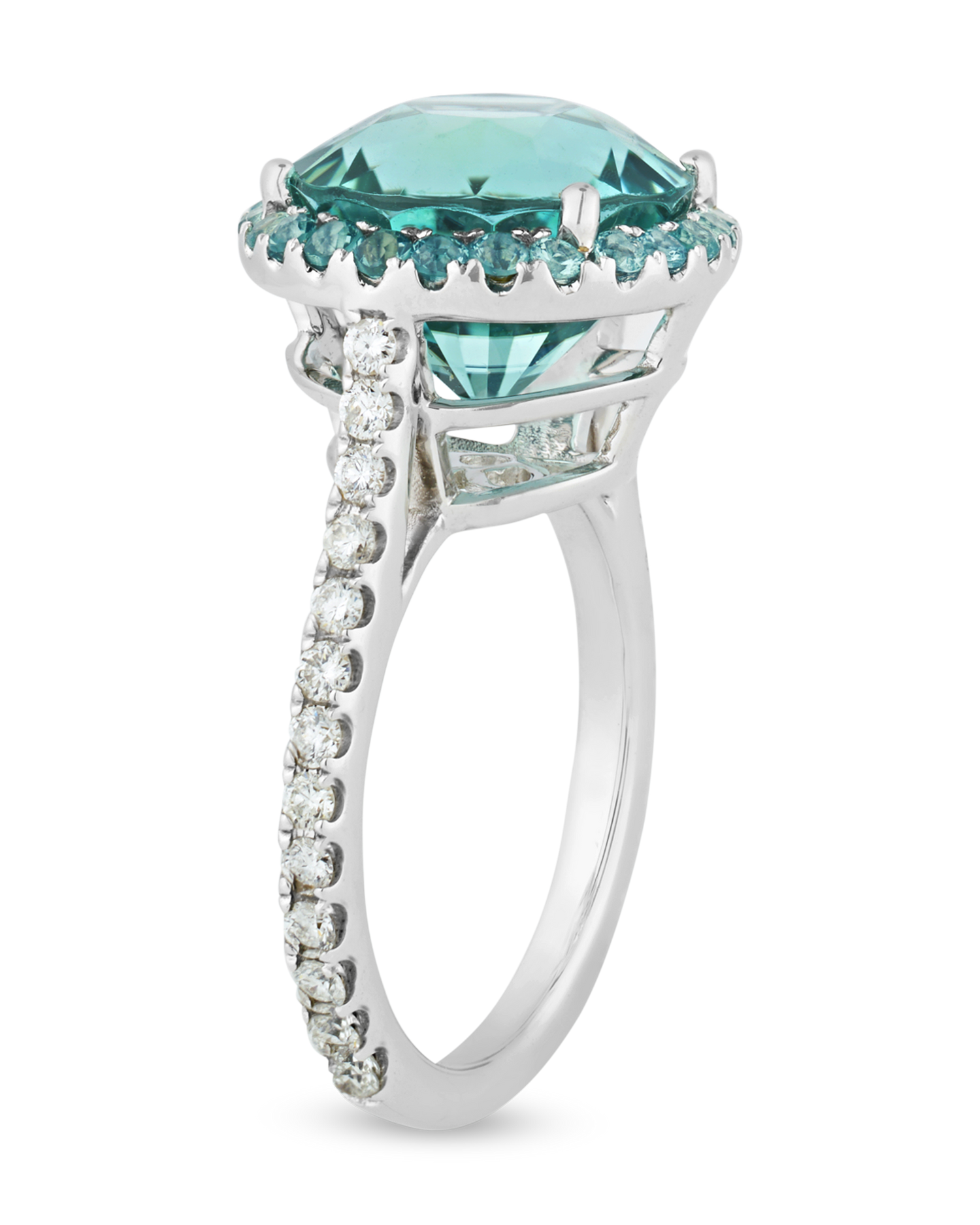 Sea Foam Tourmaline Ring, 8.49 Carats