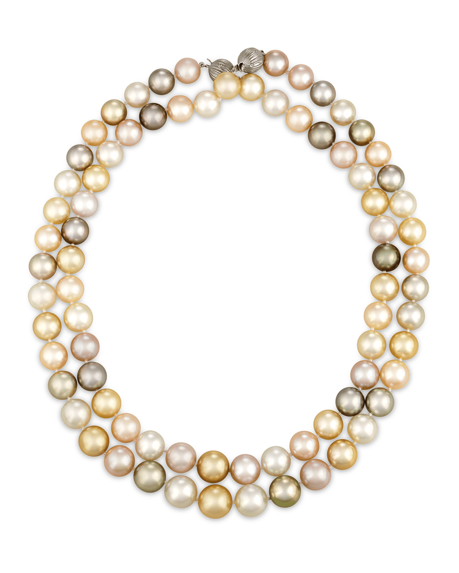 Convertible Multi-color South Sea Pearl Necklace