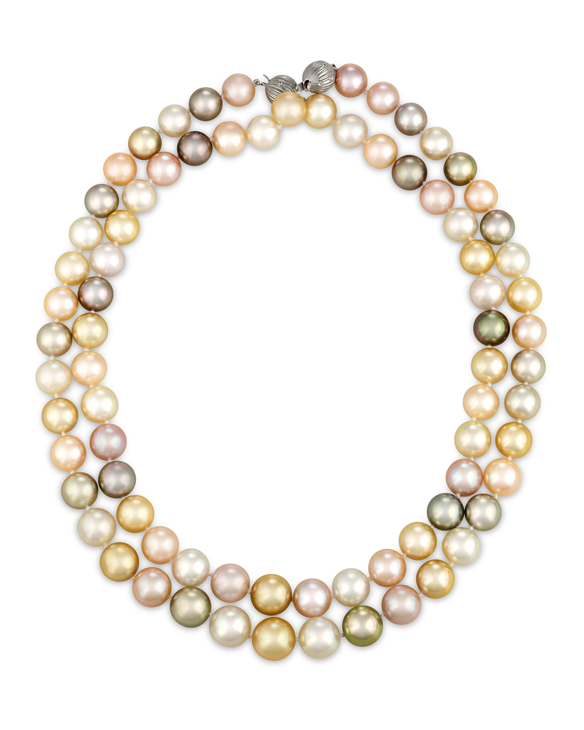 Convertible Multi-color South Sea Pearl Necklace