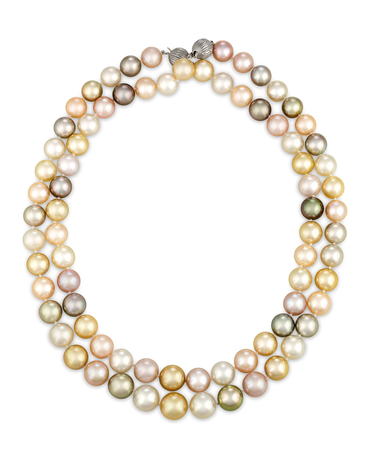 Convertible Multi-color South Sea Pearl Necklace