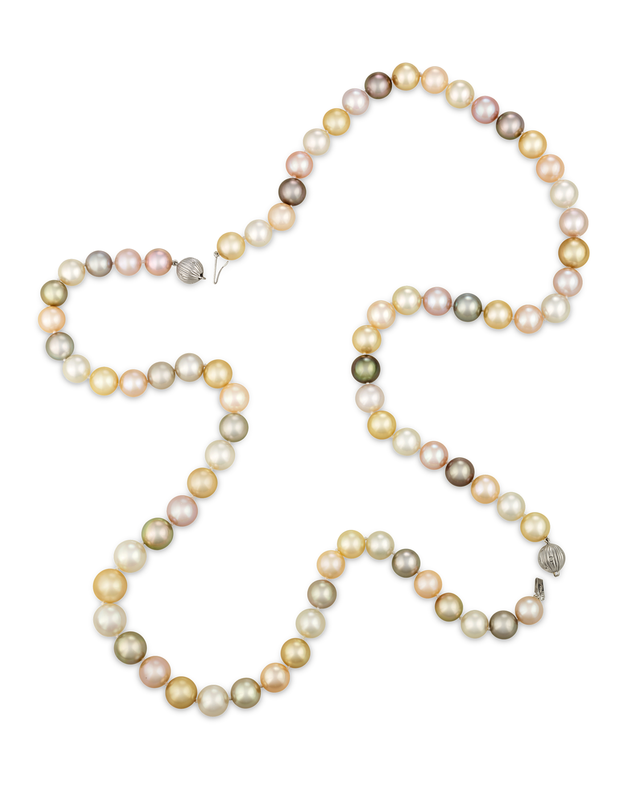 Convertible Multi-color South Sea Pearl Necklace