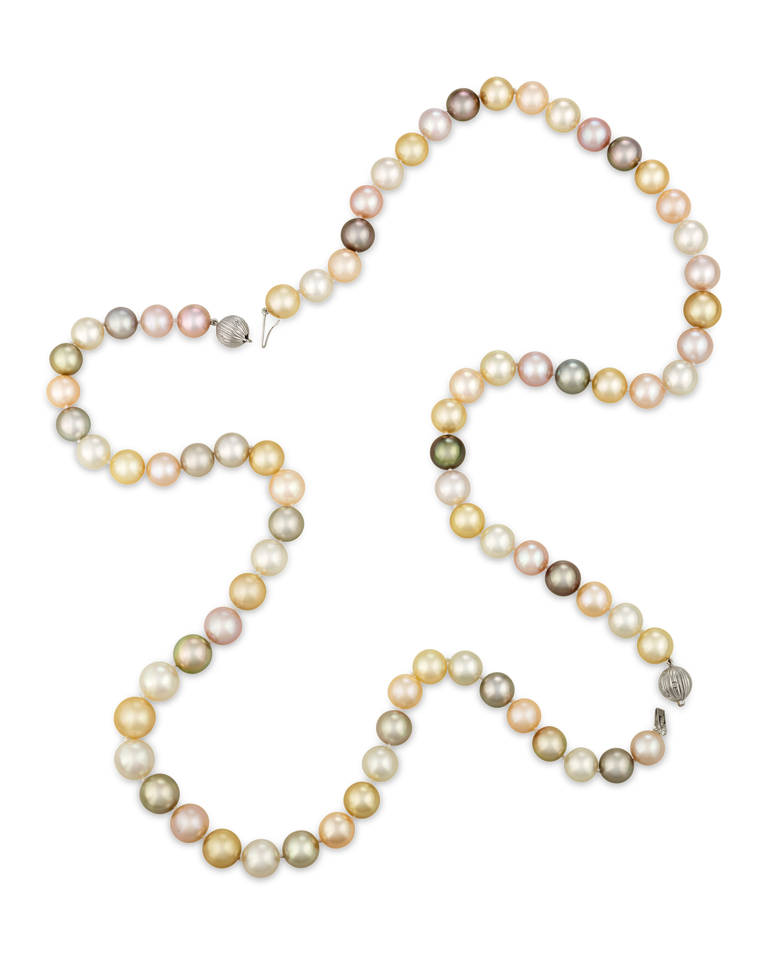 Convertible Multi-color South Sea Pearl Necklace