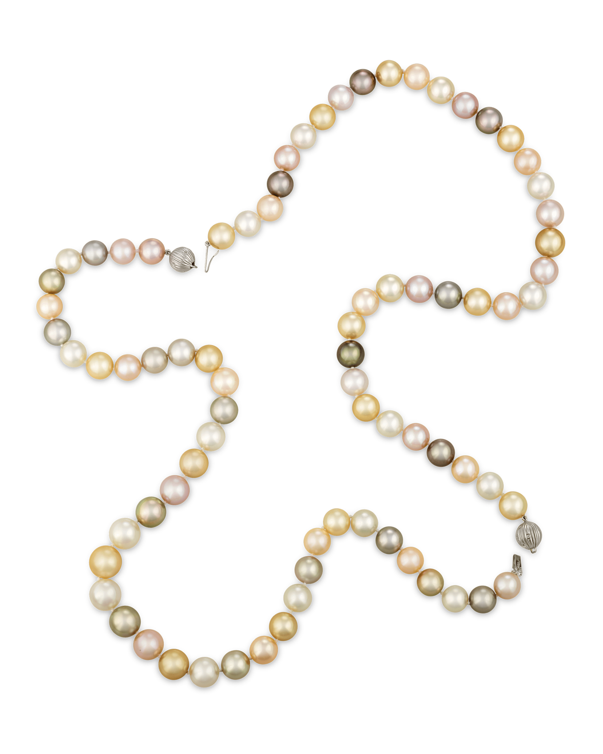 Convertible Multi-color South Sea Pearl Necklace