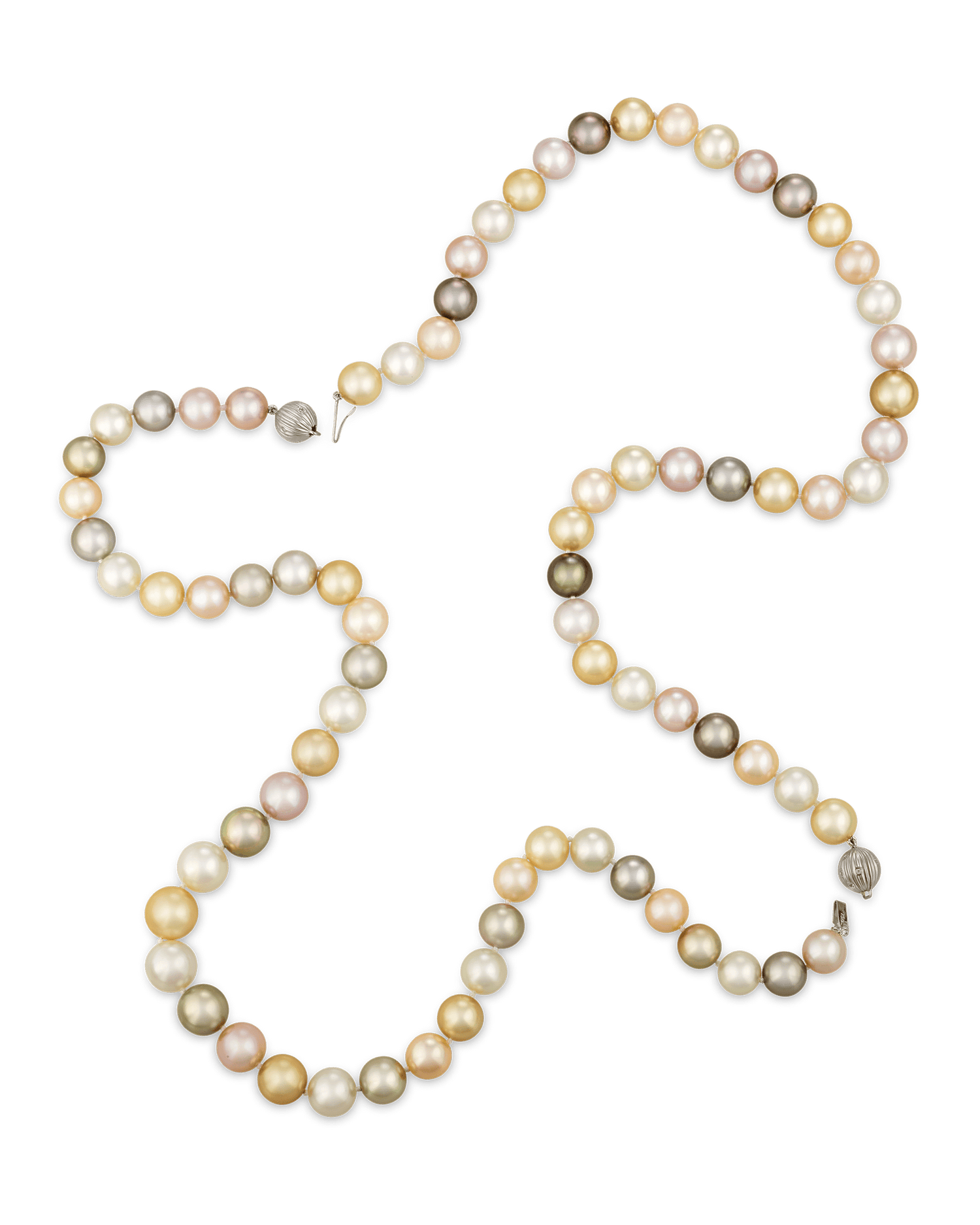 Convertible Multi-color South Sea Pearl Necklace