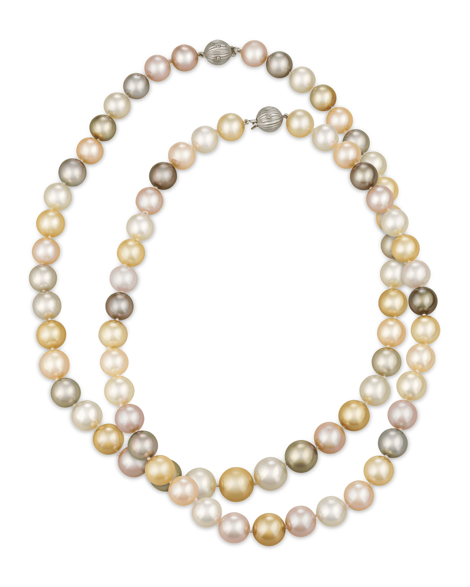 Convertible Multi-color South Sea Pearl Necklace