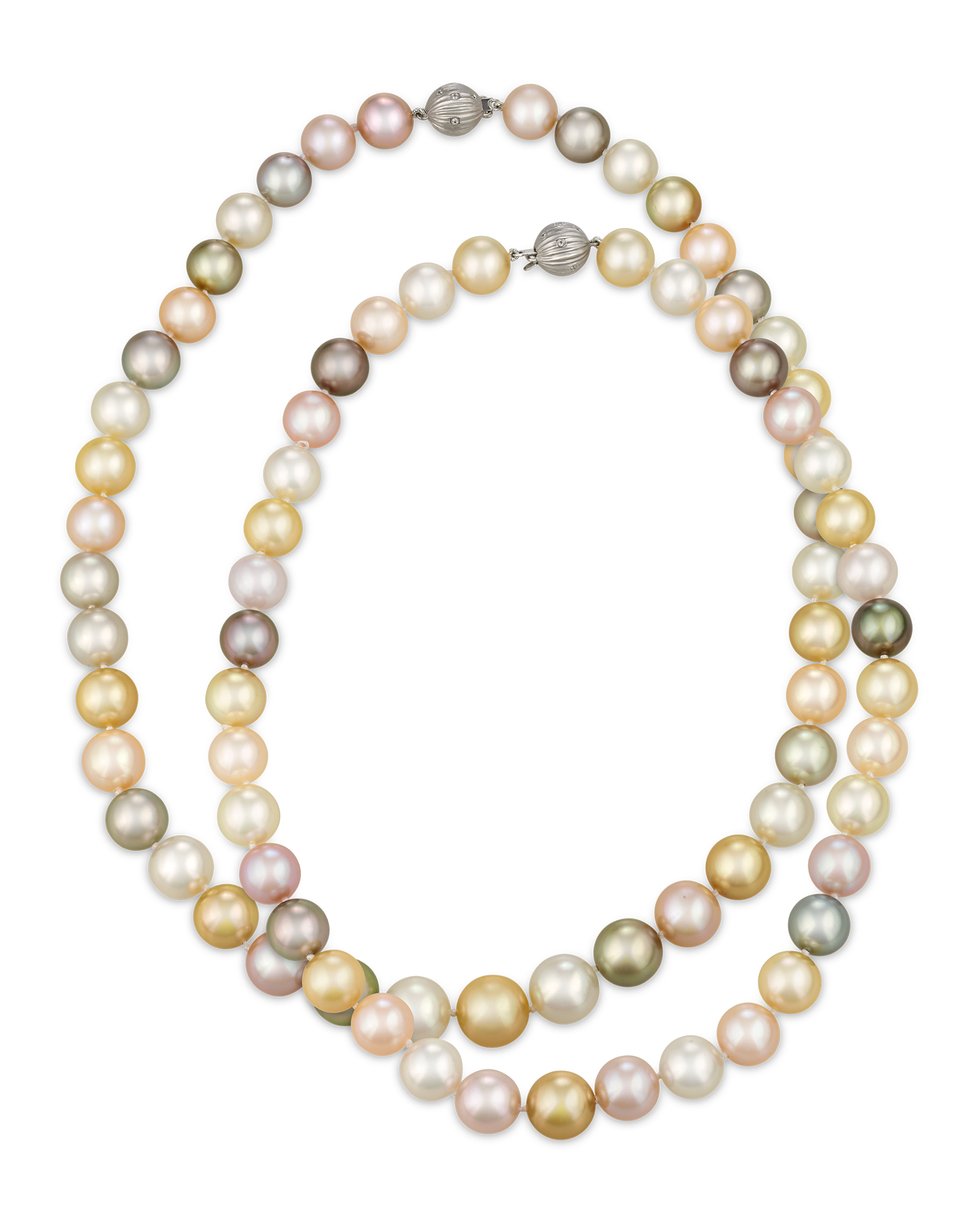 Convertible Multi-color South Sea Pearl Necklace