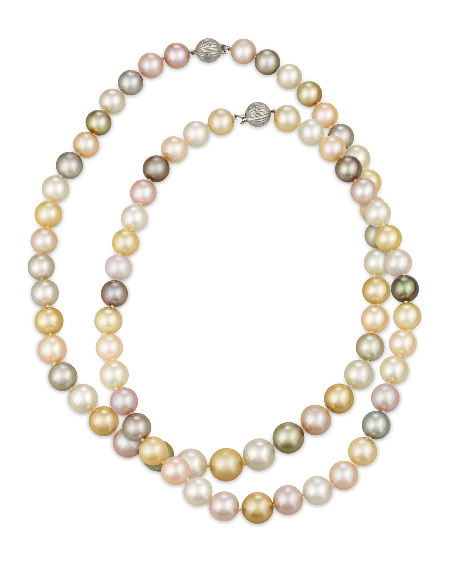 Convertible Multi-color South Sea Pearl Necklace