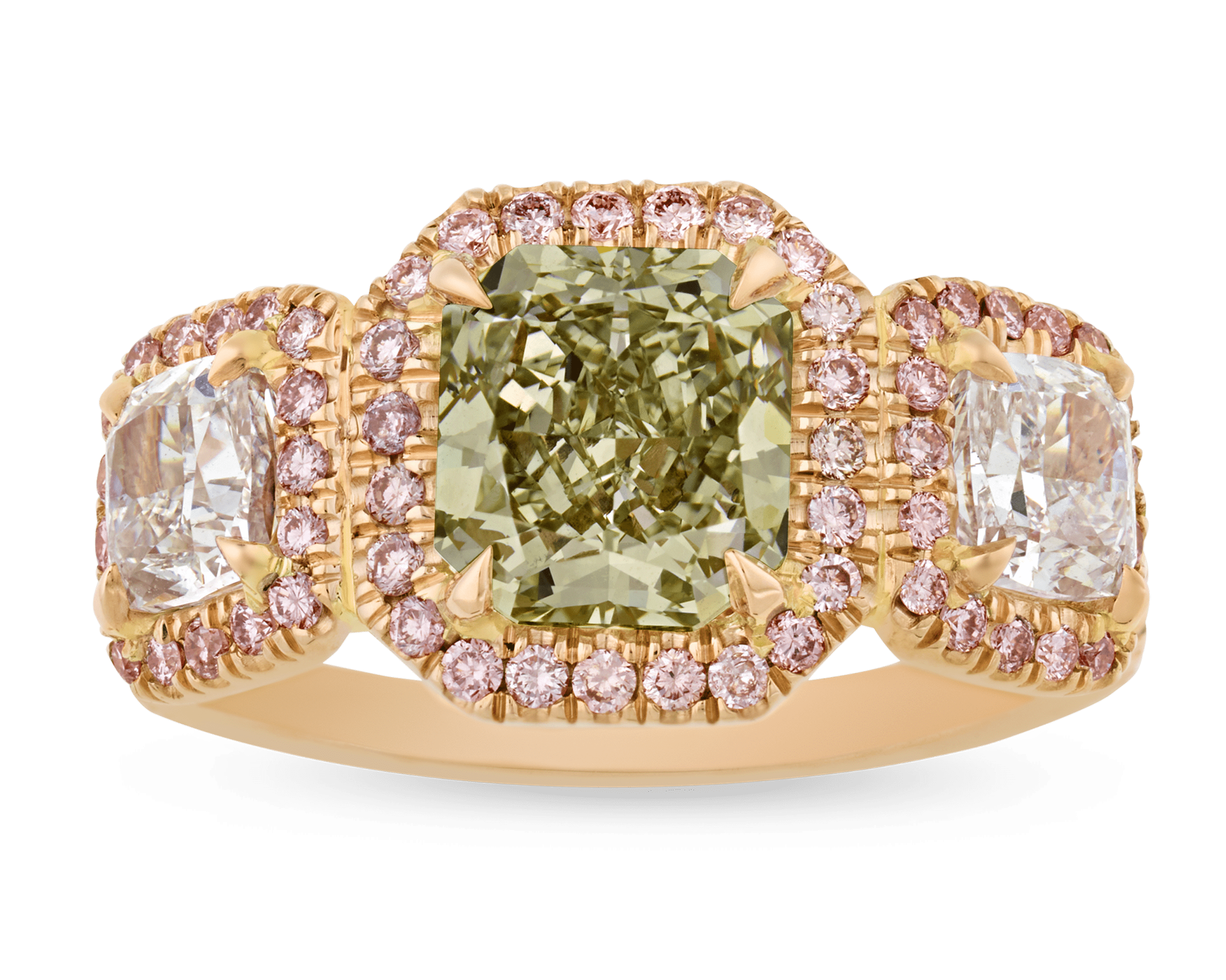 Chameleon Diamond Ring, 1.73 Carats