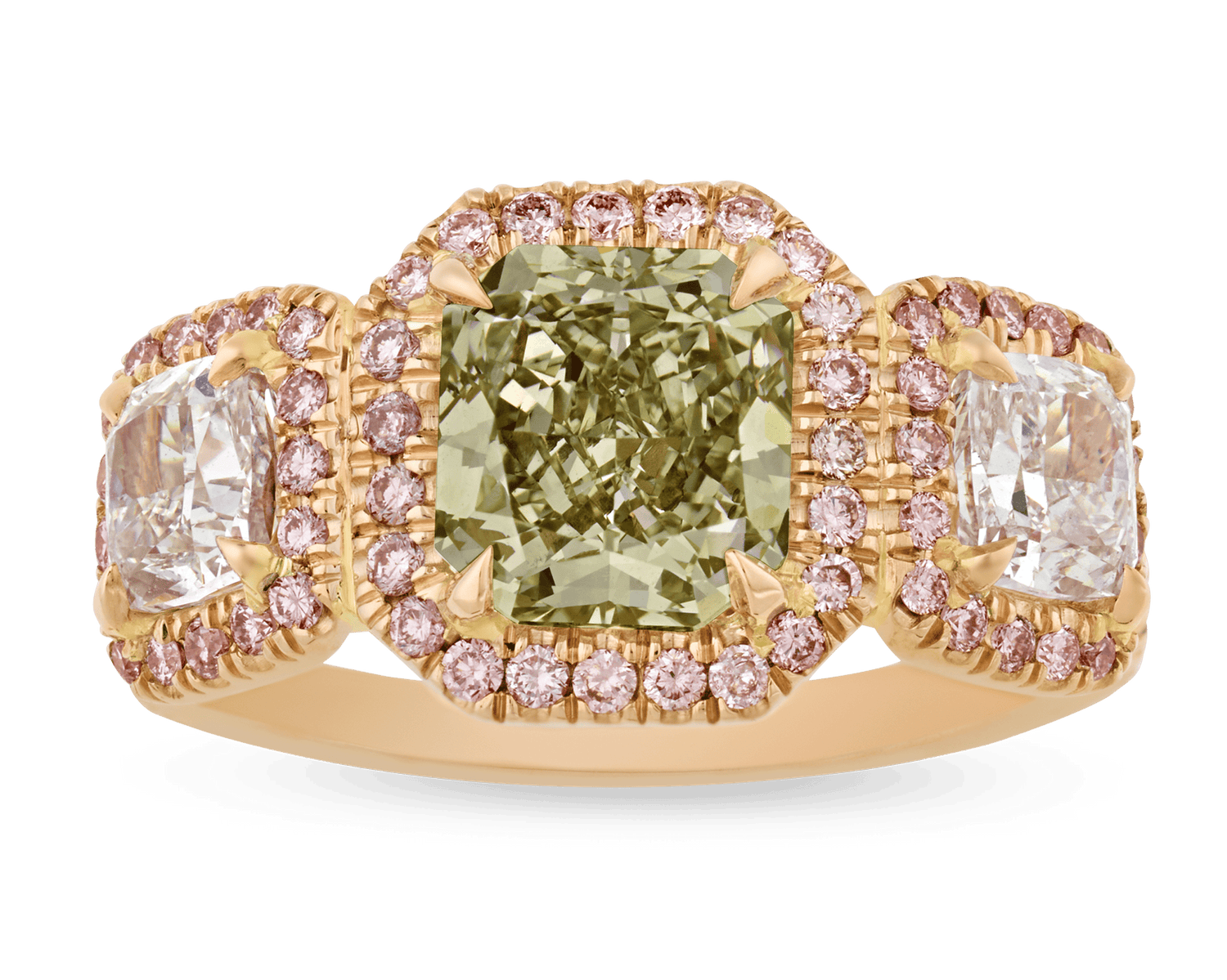 Chameleon Diamond Ring, 1.73 Carats