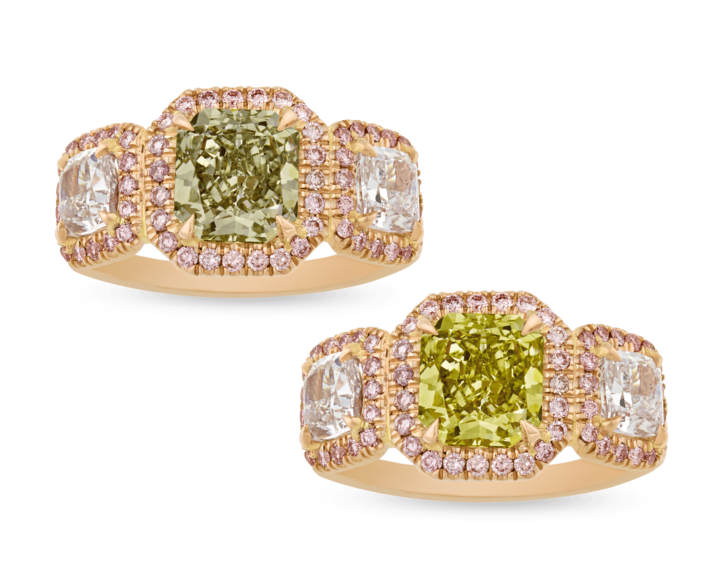 Chameleon Diamond Ring, 1.73 Carats