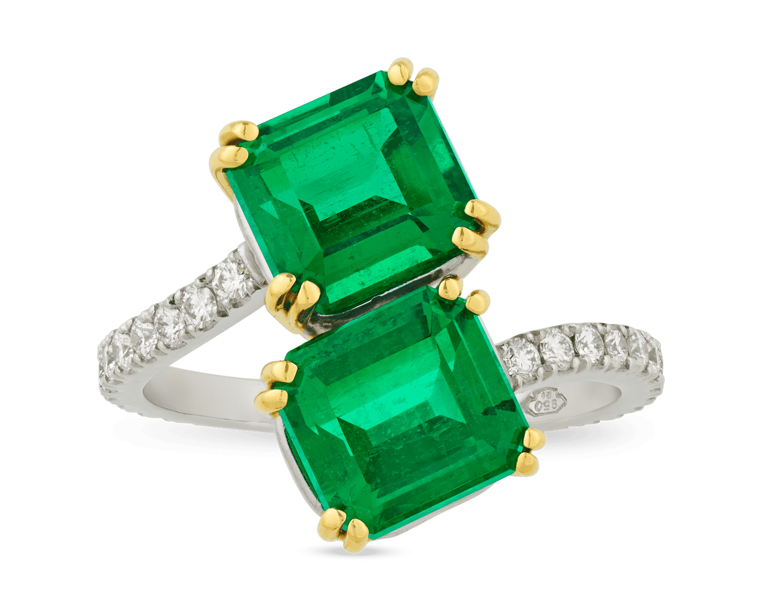 Emerald Bypass Ring, 5.16 Carats