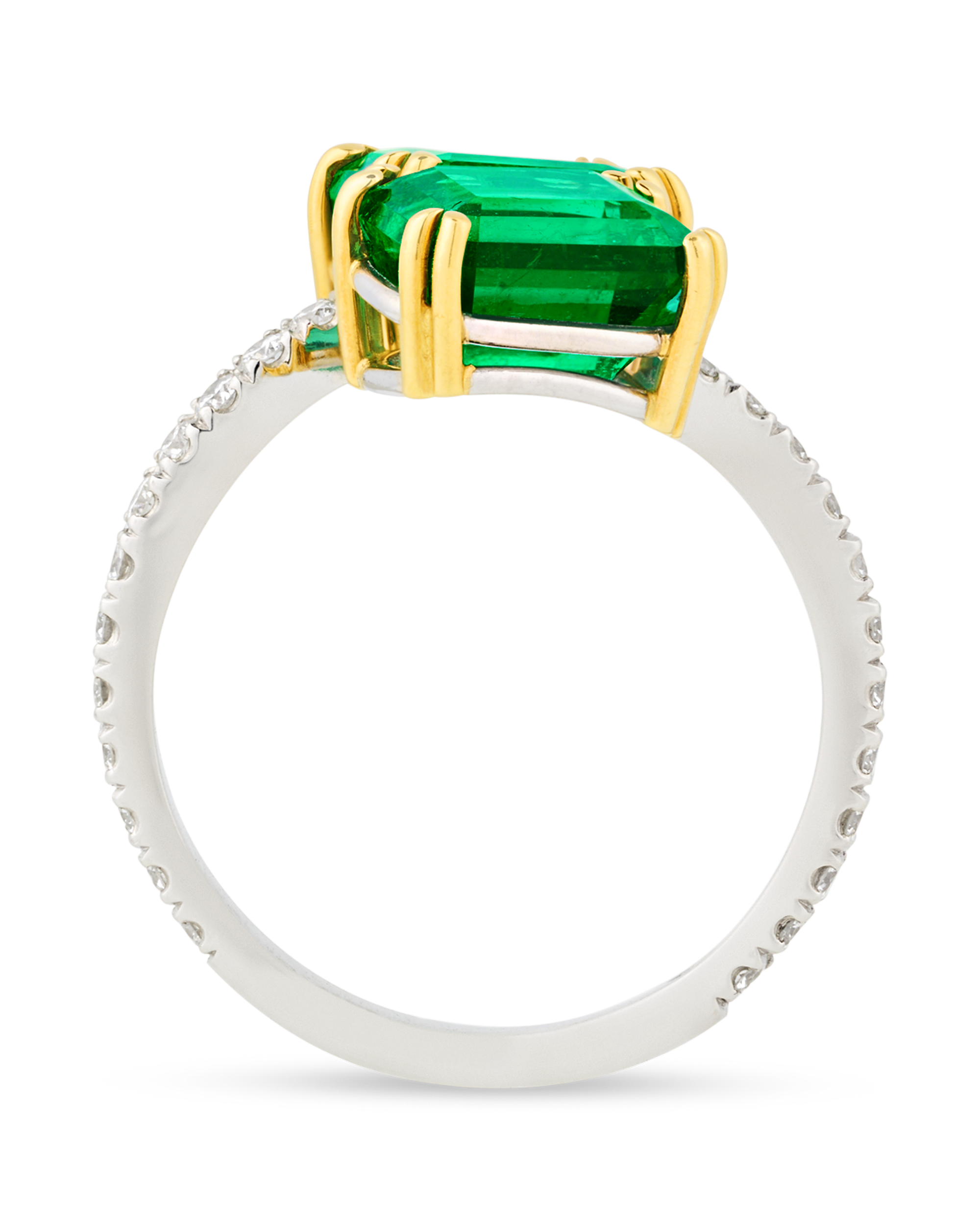 Emerald Bypass Ring, 5.16 Carats