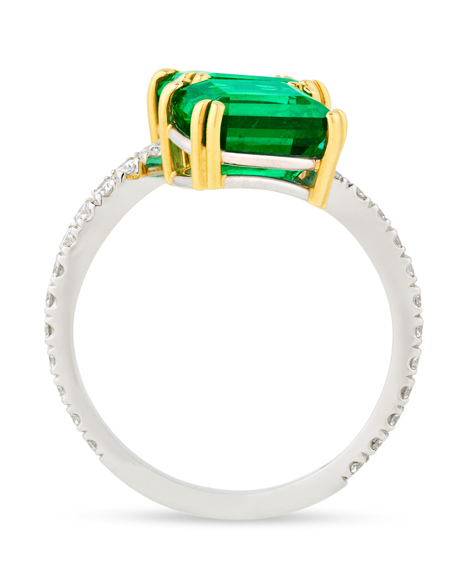 Emerald Bypass Ring, 5.16 Carats