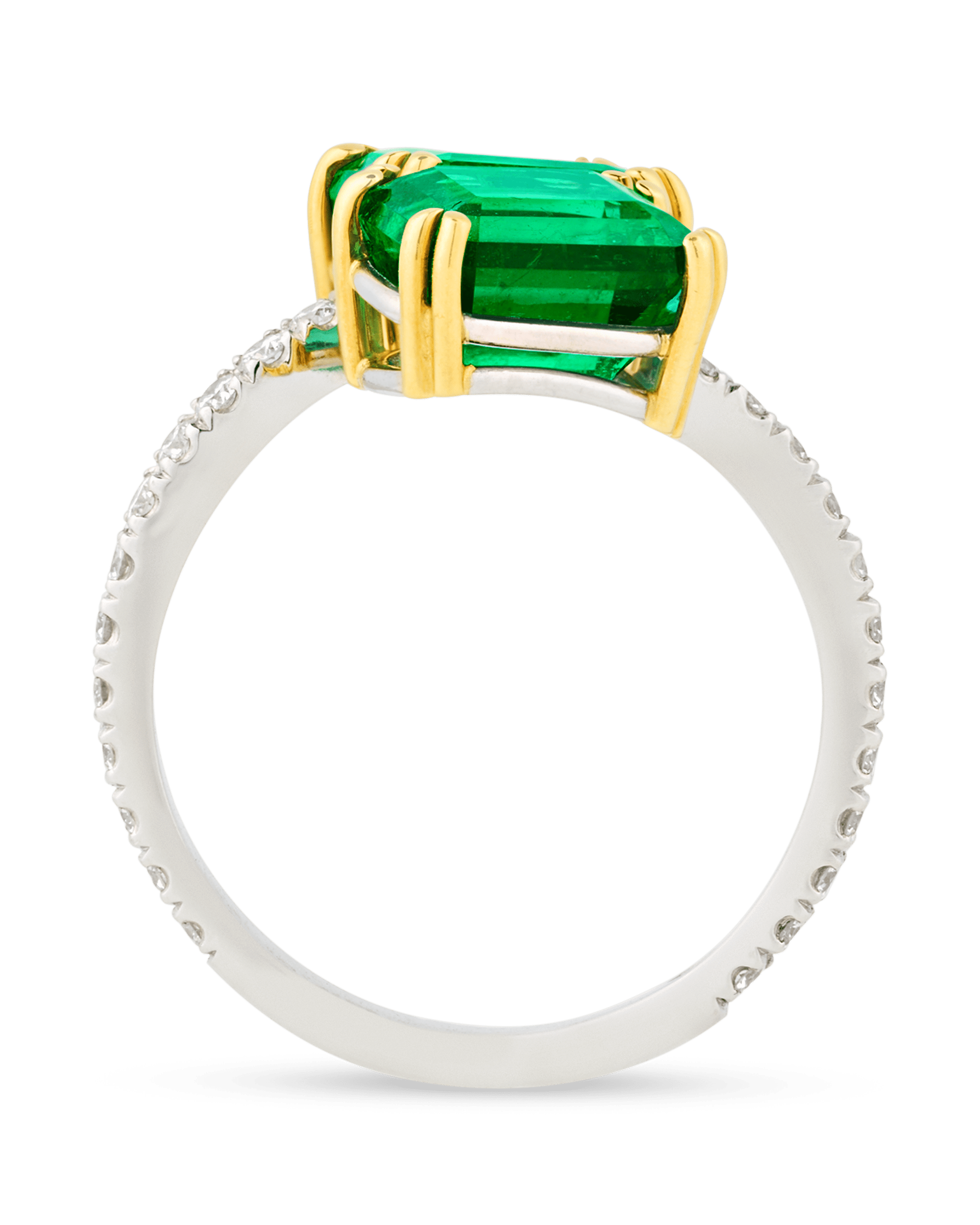 Emerald Bypass Ring, 5.16 Carats