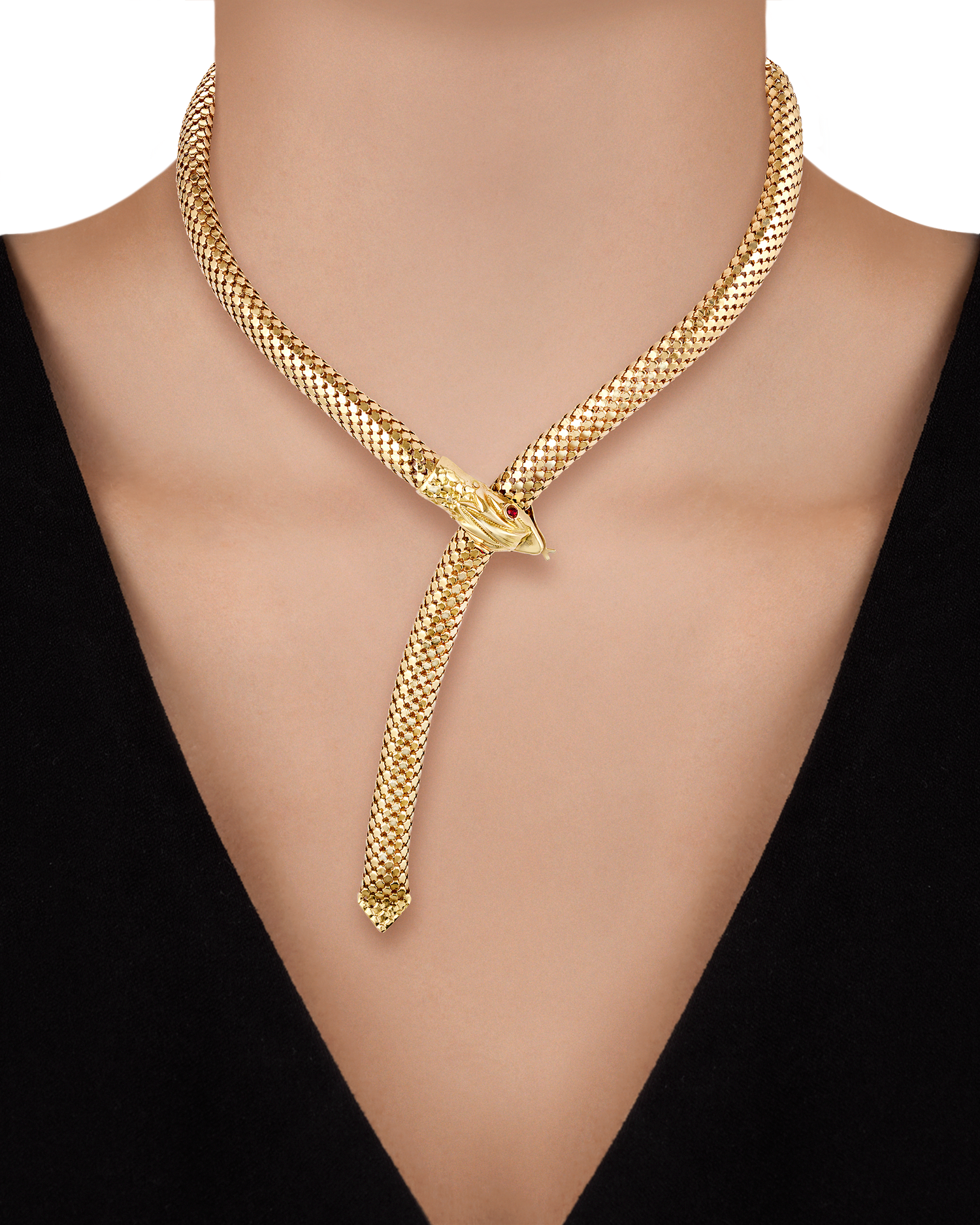 Gold Snake Necklace