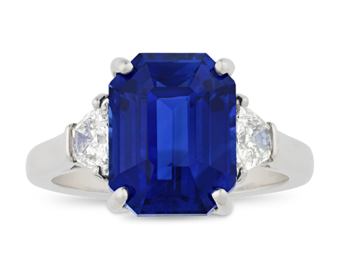 Oscar Heyman Ceylon Sapphire Ring, 7.57 Carats