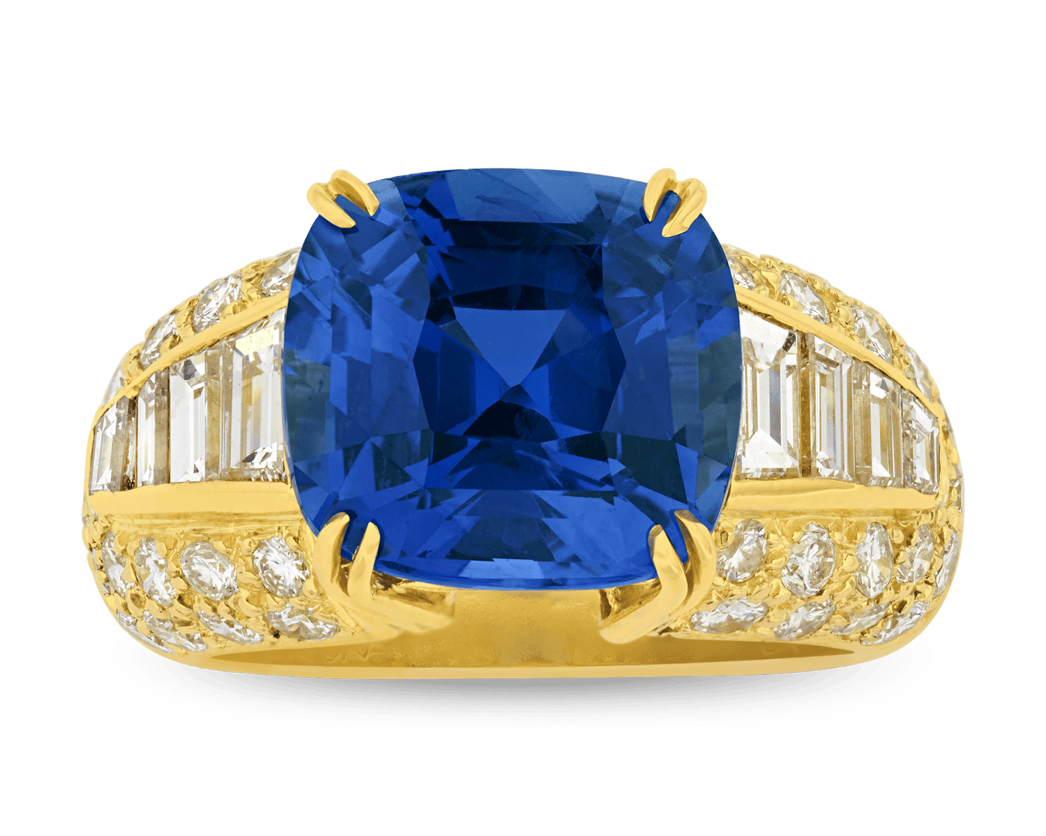 Boucheron Untreated Burma Sapphire Ring, 7.11 Carats