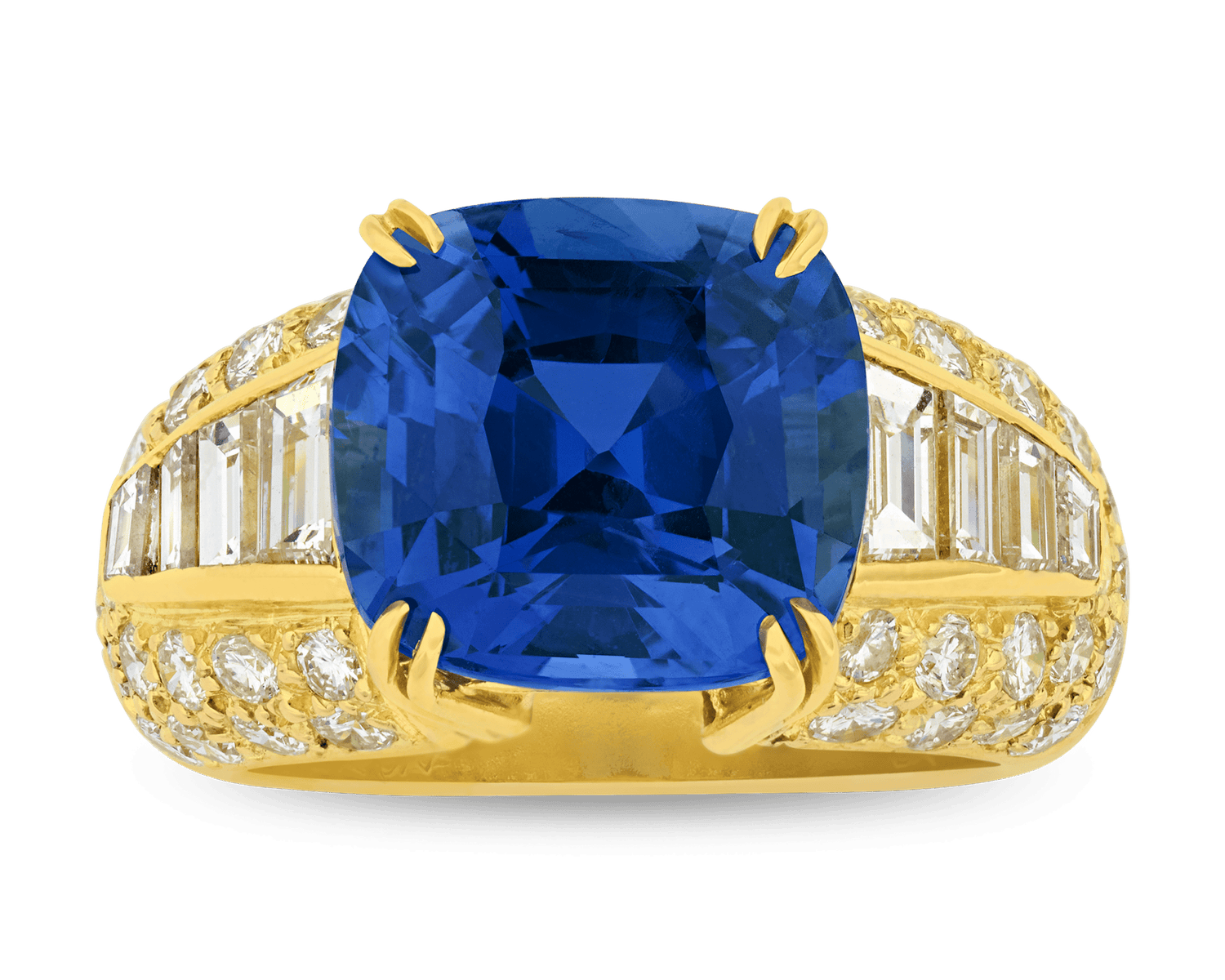 Boucheron Untreated Burma Sapphire Ring, 7.11 Carats