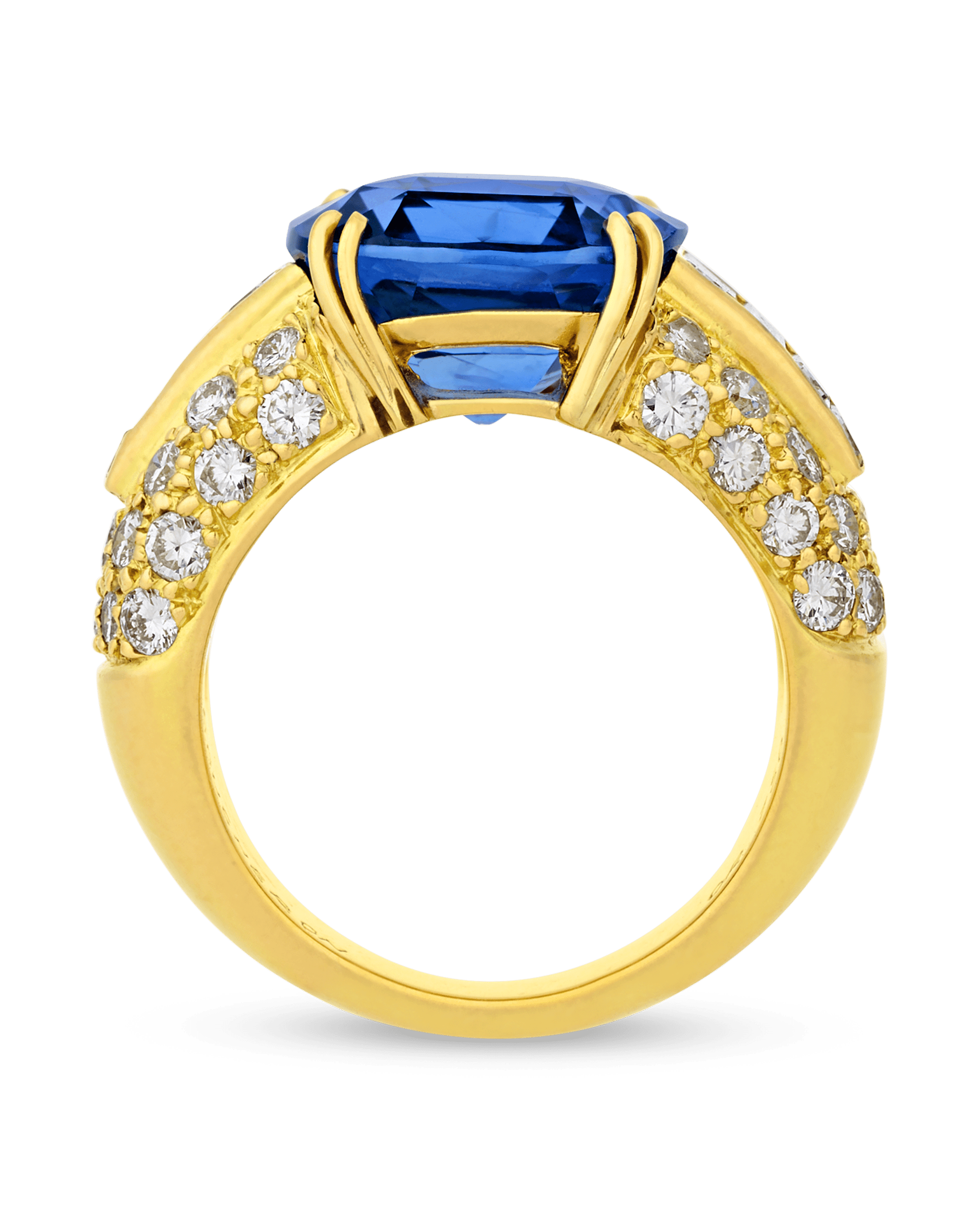 Boucheron Untreated Burma Sapphire Ring, 7.11 Carats