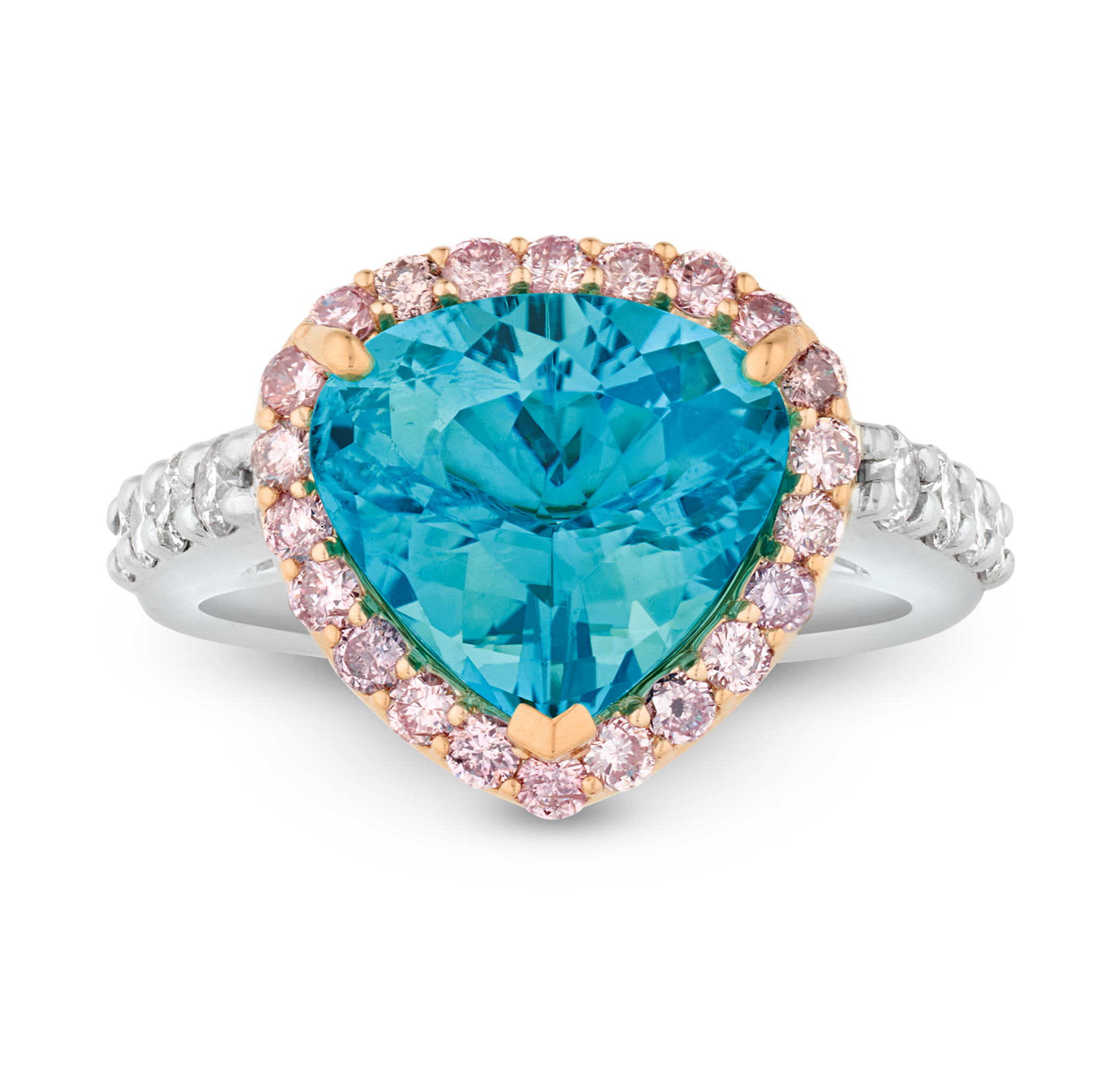 Brazilian Paraiba Ring, 3.73 Carats