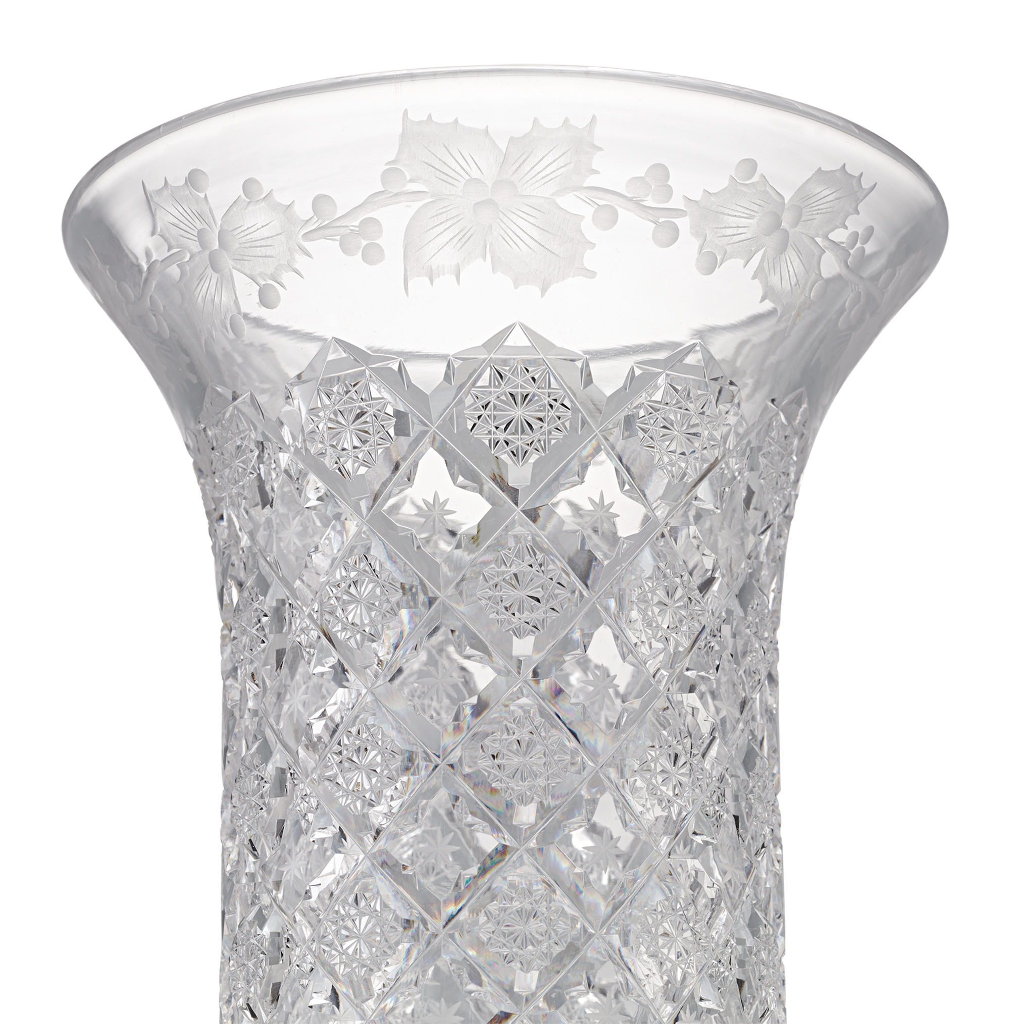 Sinclaire Holly and Snowflake Vase