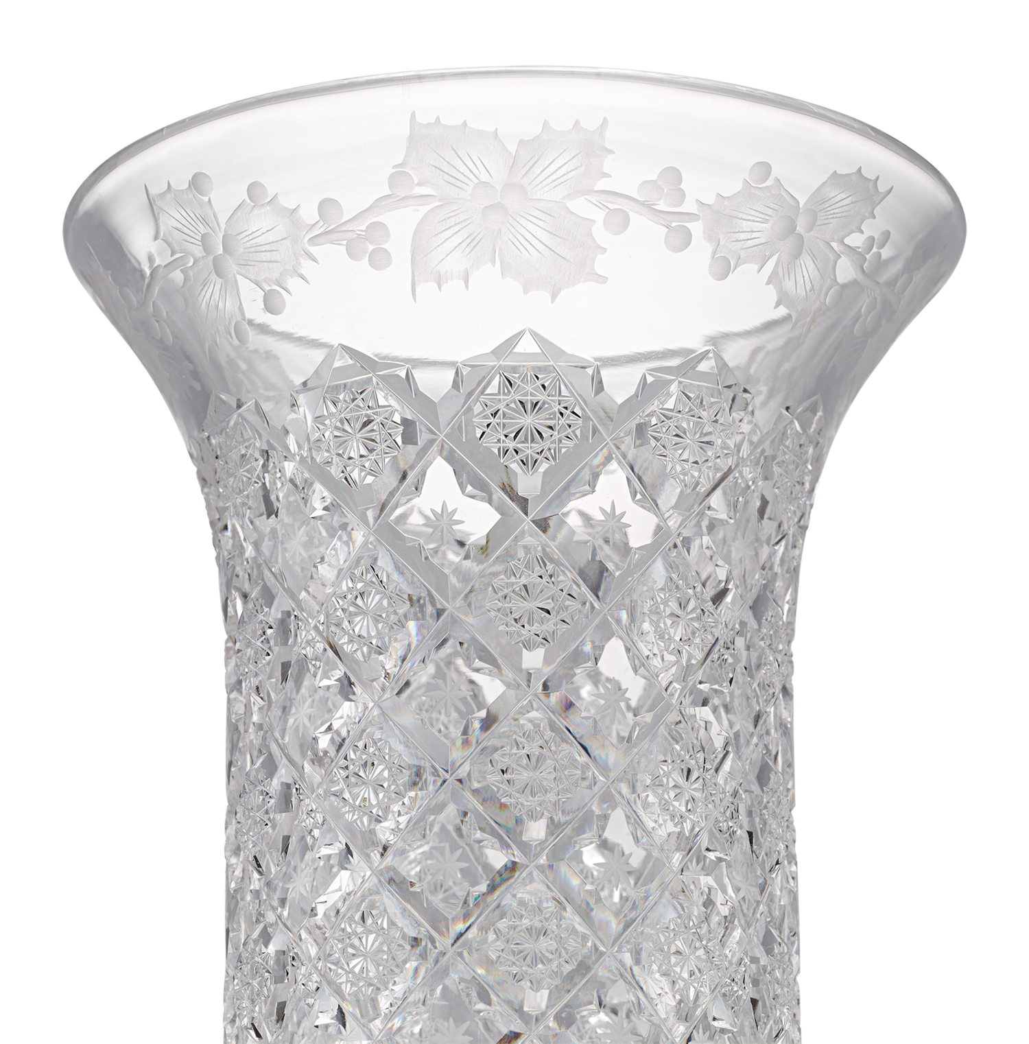 Sinclaire Holly and Snowflake Vase