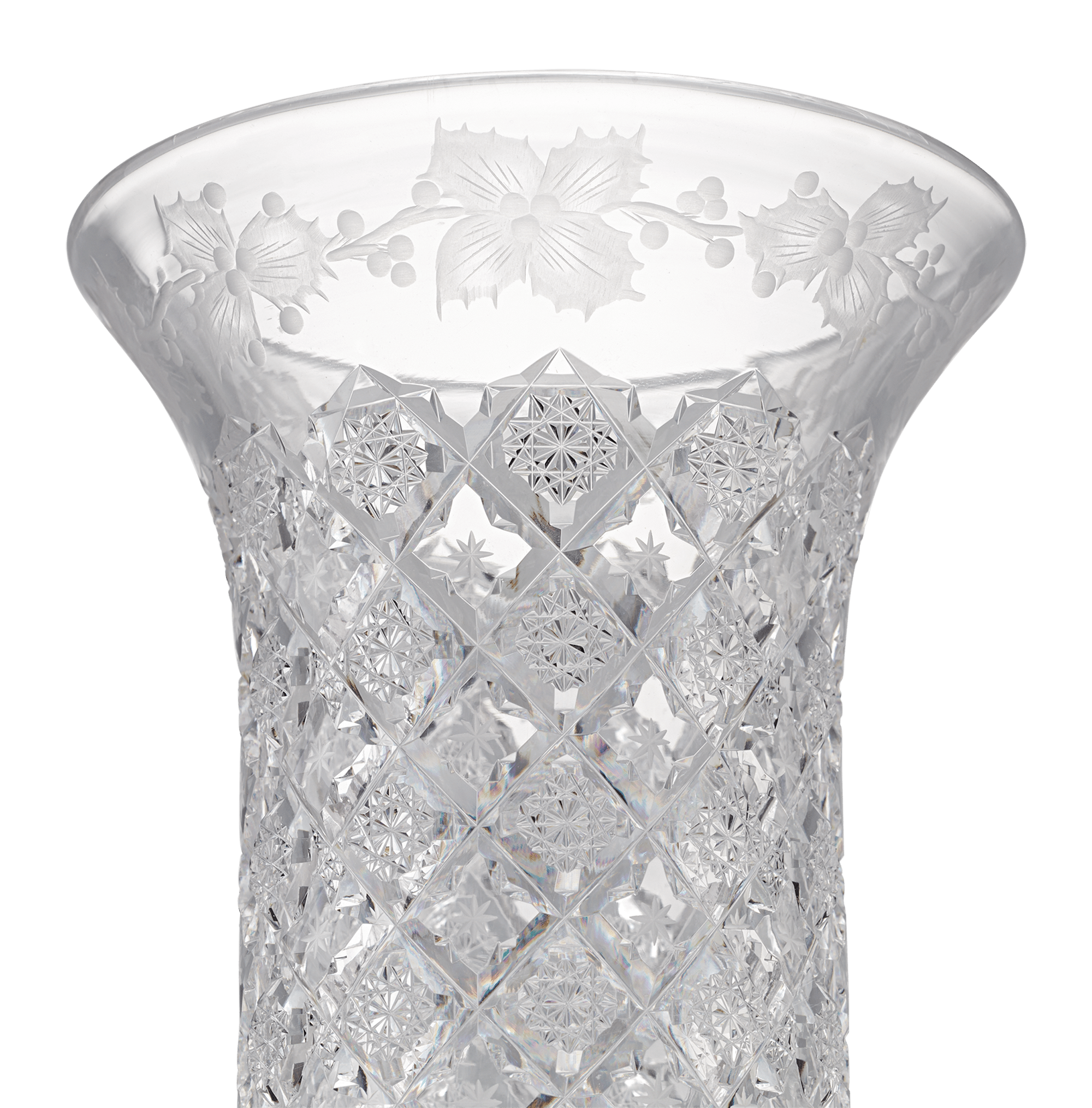 Sinclaire Holly and Snowflake Vase