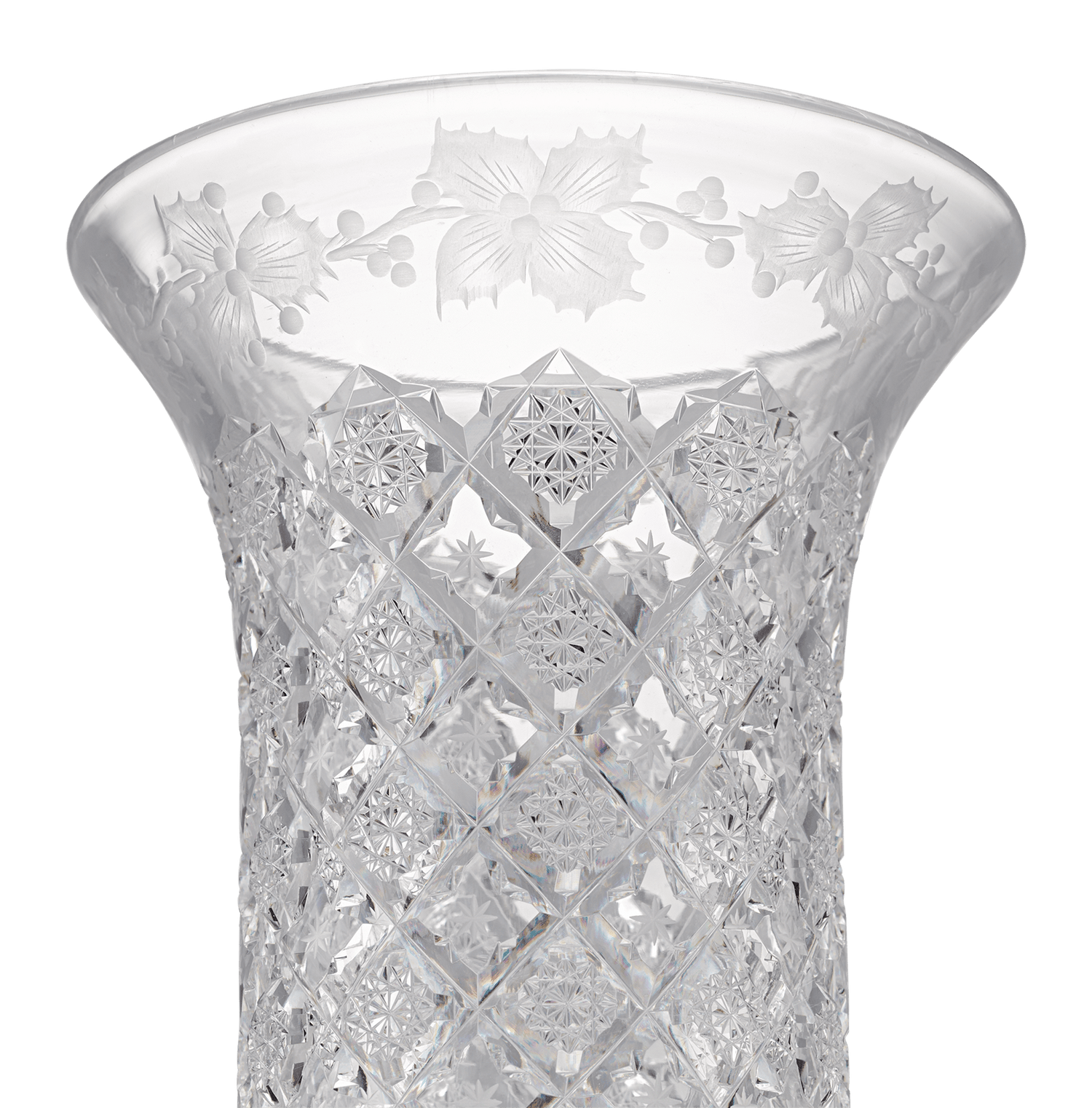 Sinclaire Holly and Snowflake Vase