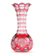 Red Cut-To-Clear Glass Vase by Pairpoint