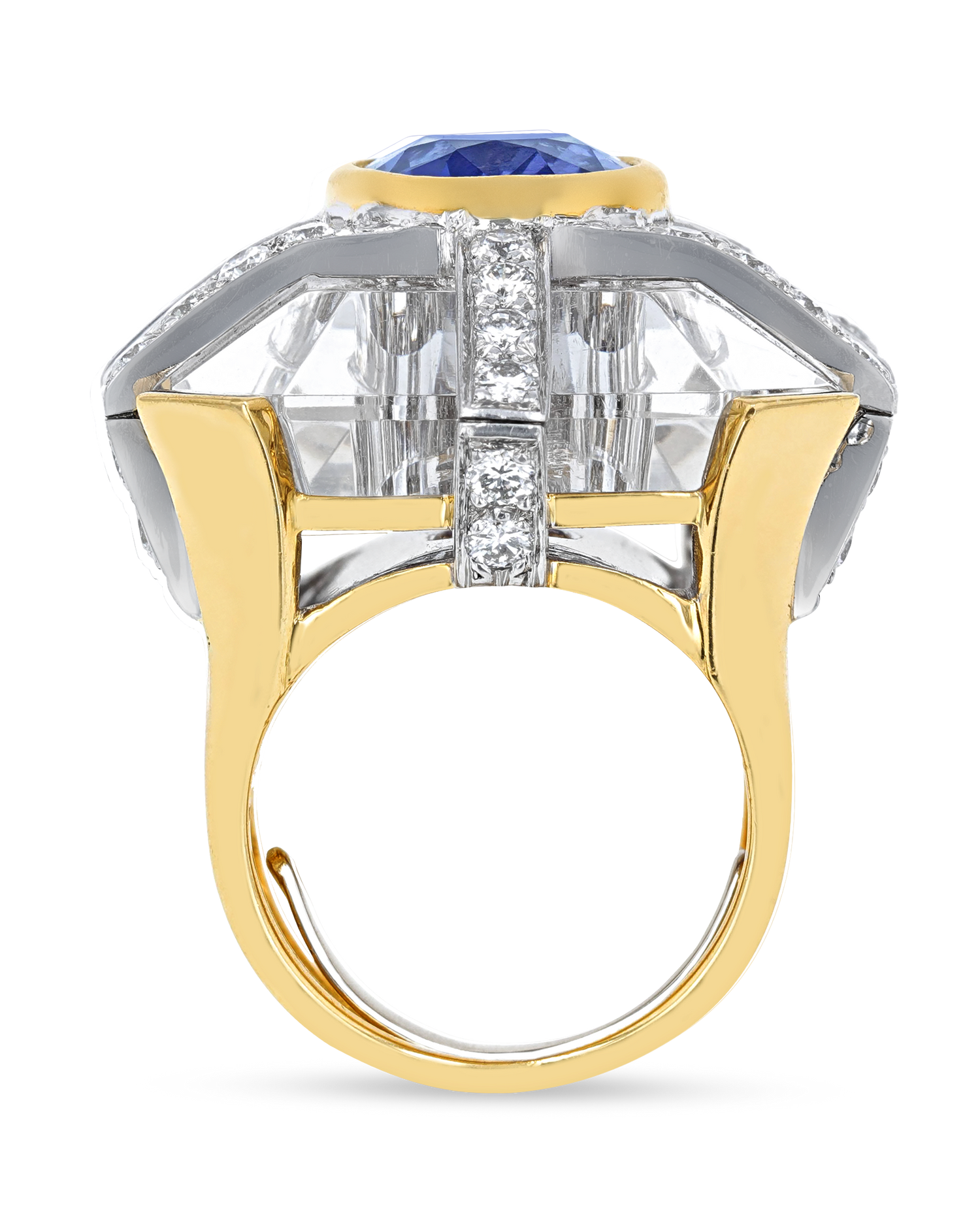 David Webb Purple Sapphire Ring, 9.64 Carats